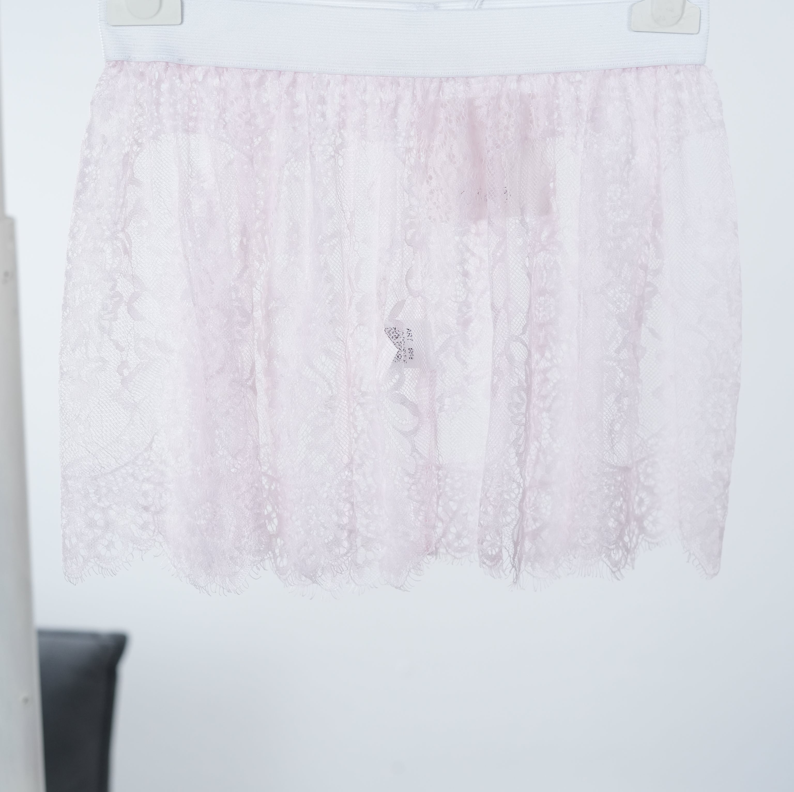 Blusenverlängerung aus Spitze Rosa