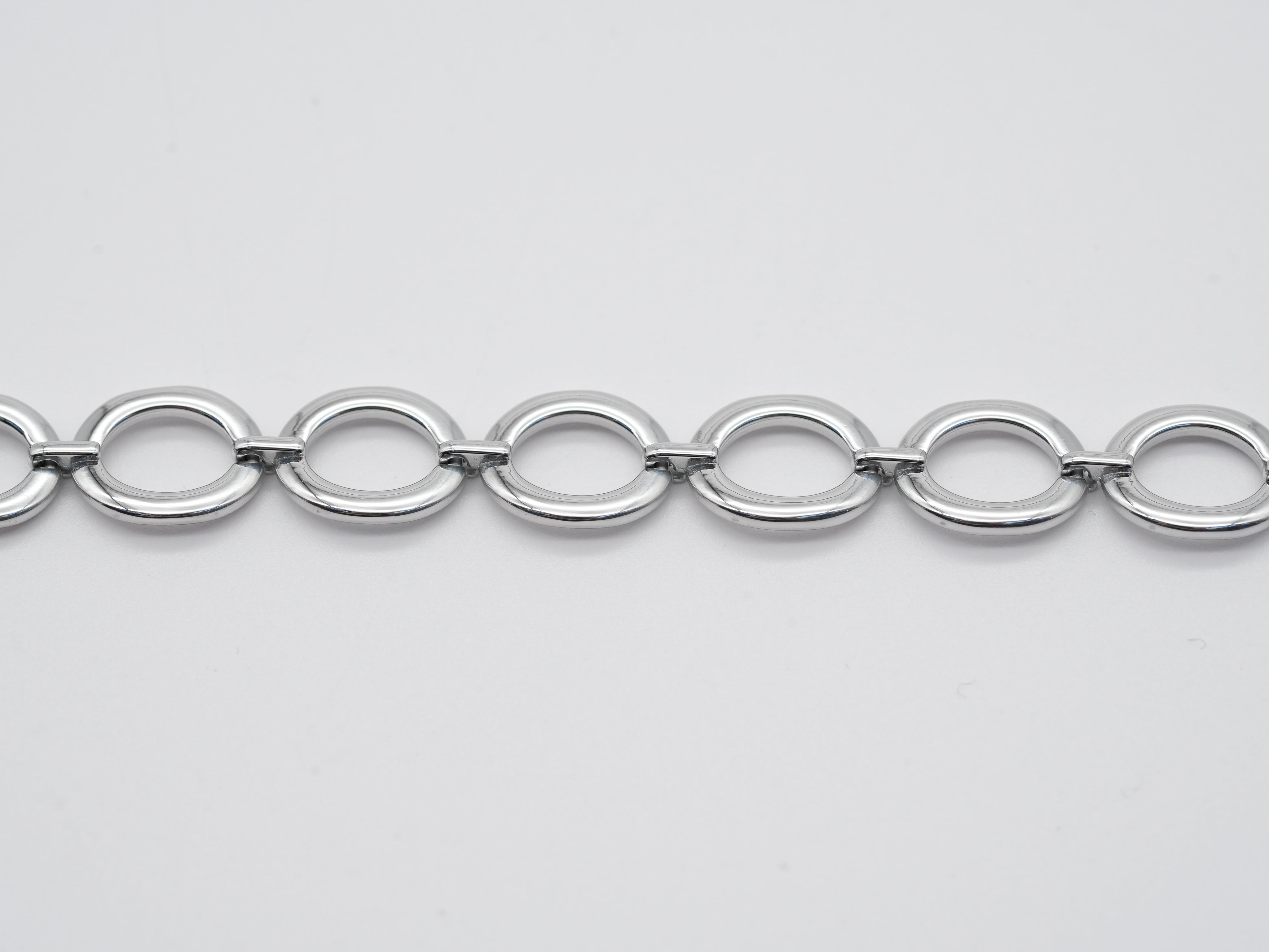Edelstahlarmband mit ovalen Gliedern
