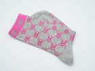 Socken im pink-grauen Design