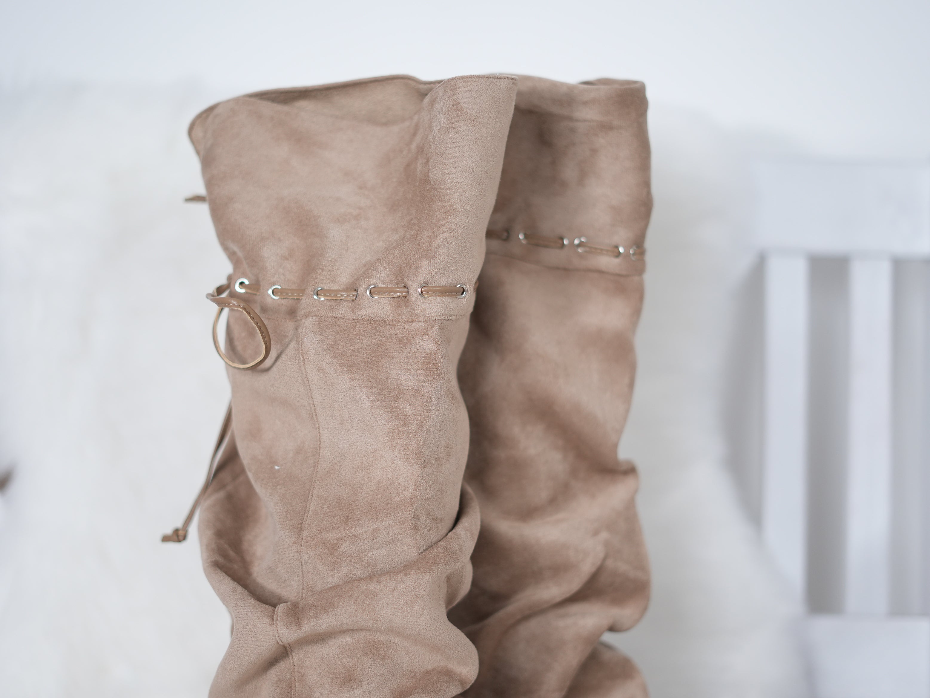 Sommerstiefel mit Boho Vibe, beige