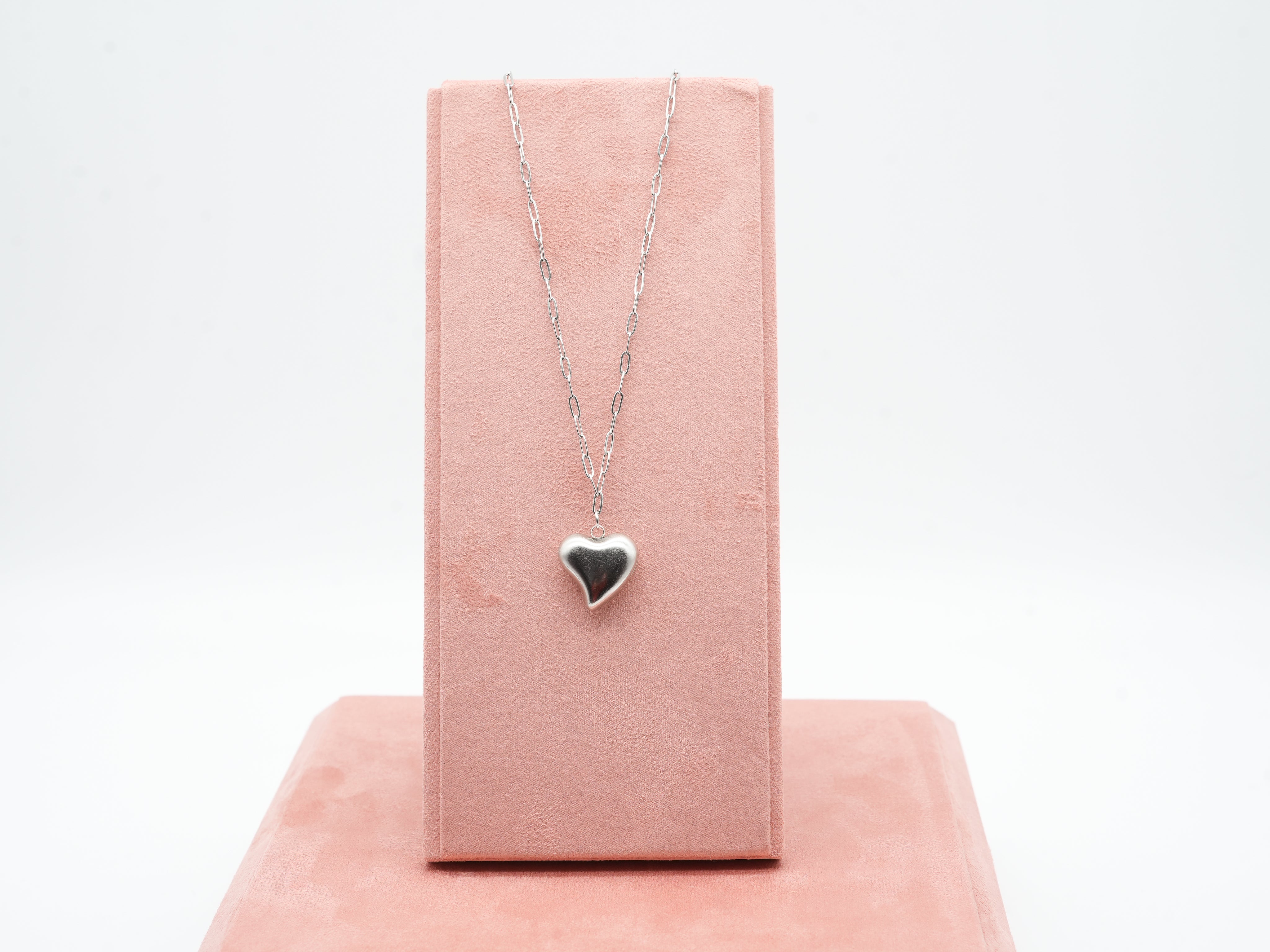 Feine Gliederkette mit Herzchenanhänger