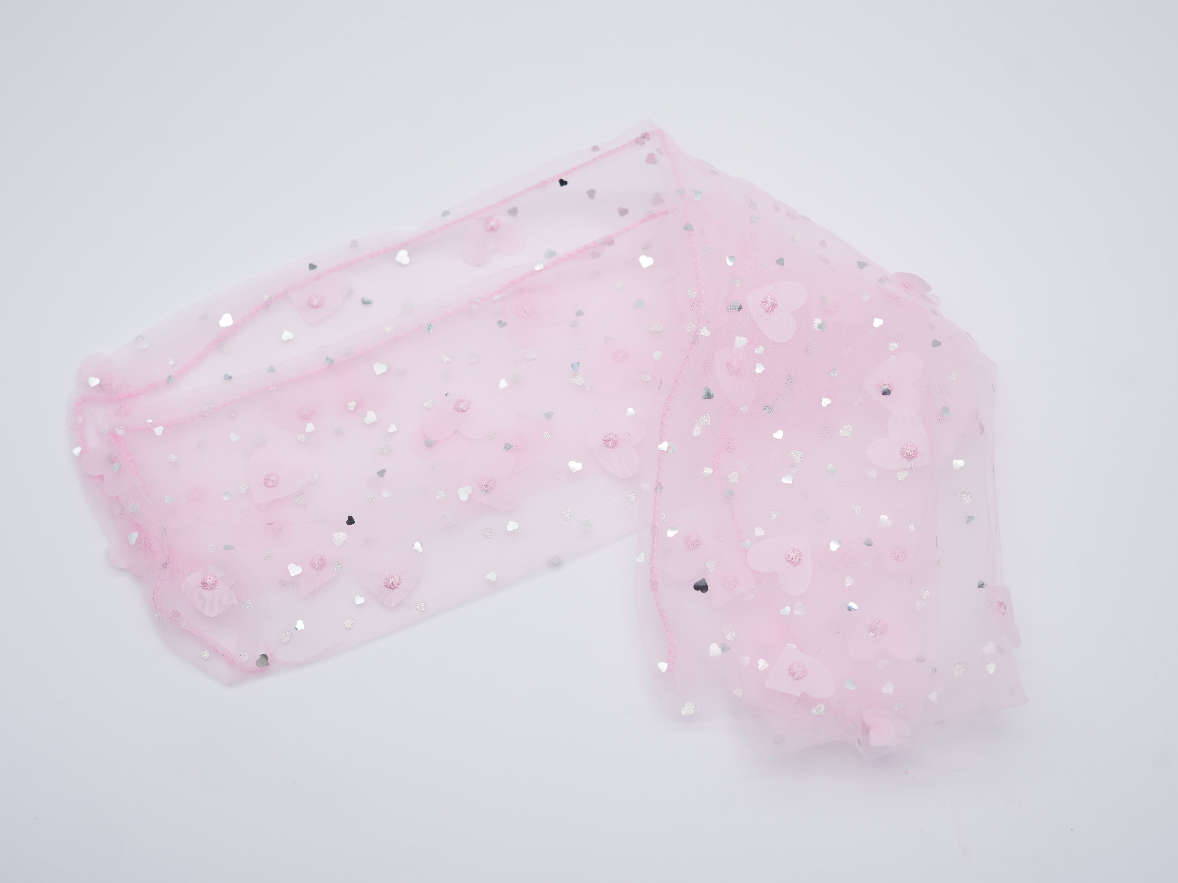 transparente Socken mit rosanem Schimmer