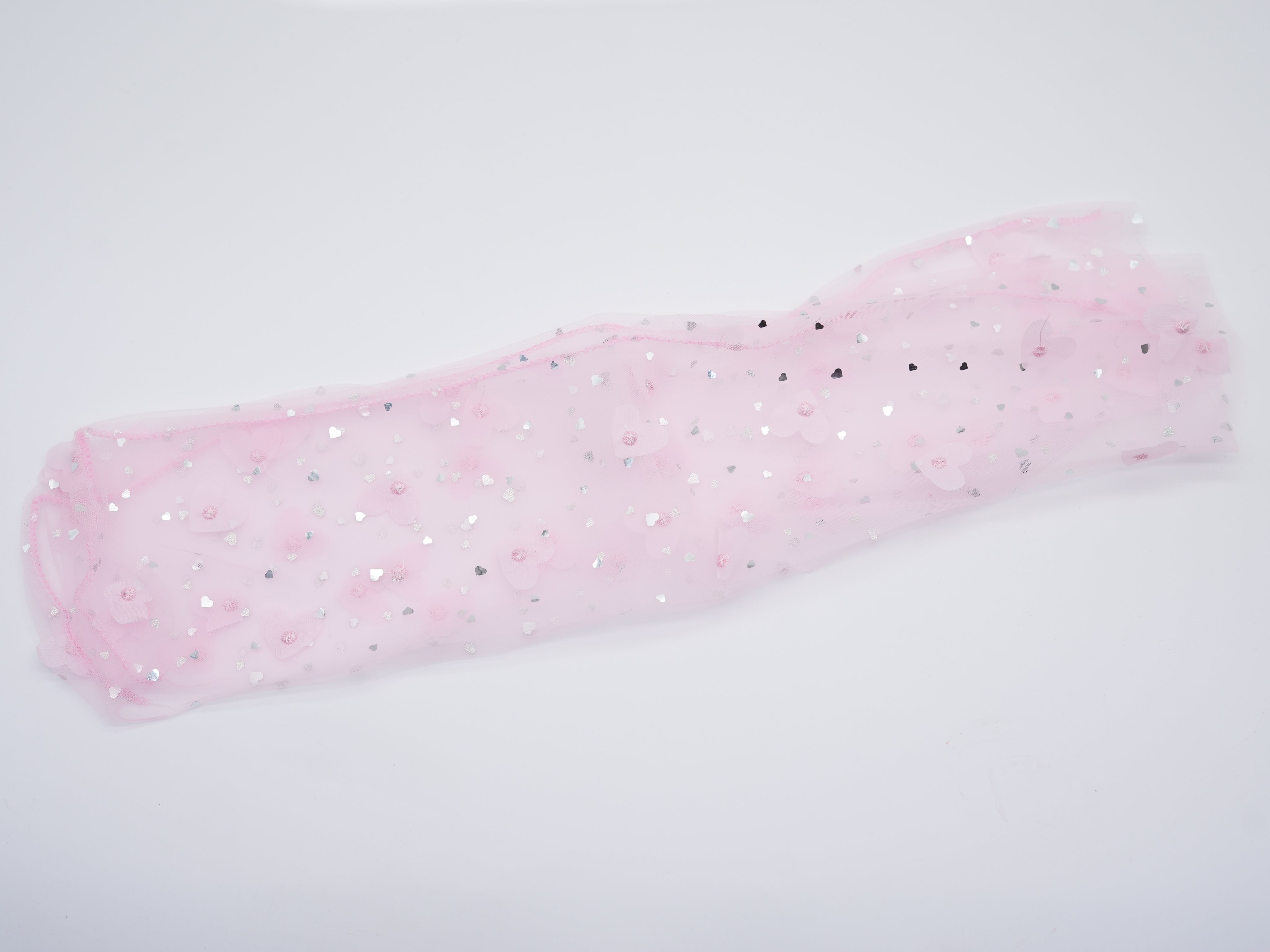 transparente Socken mit rosanem Schimmer