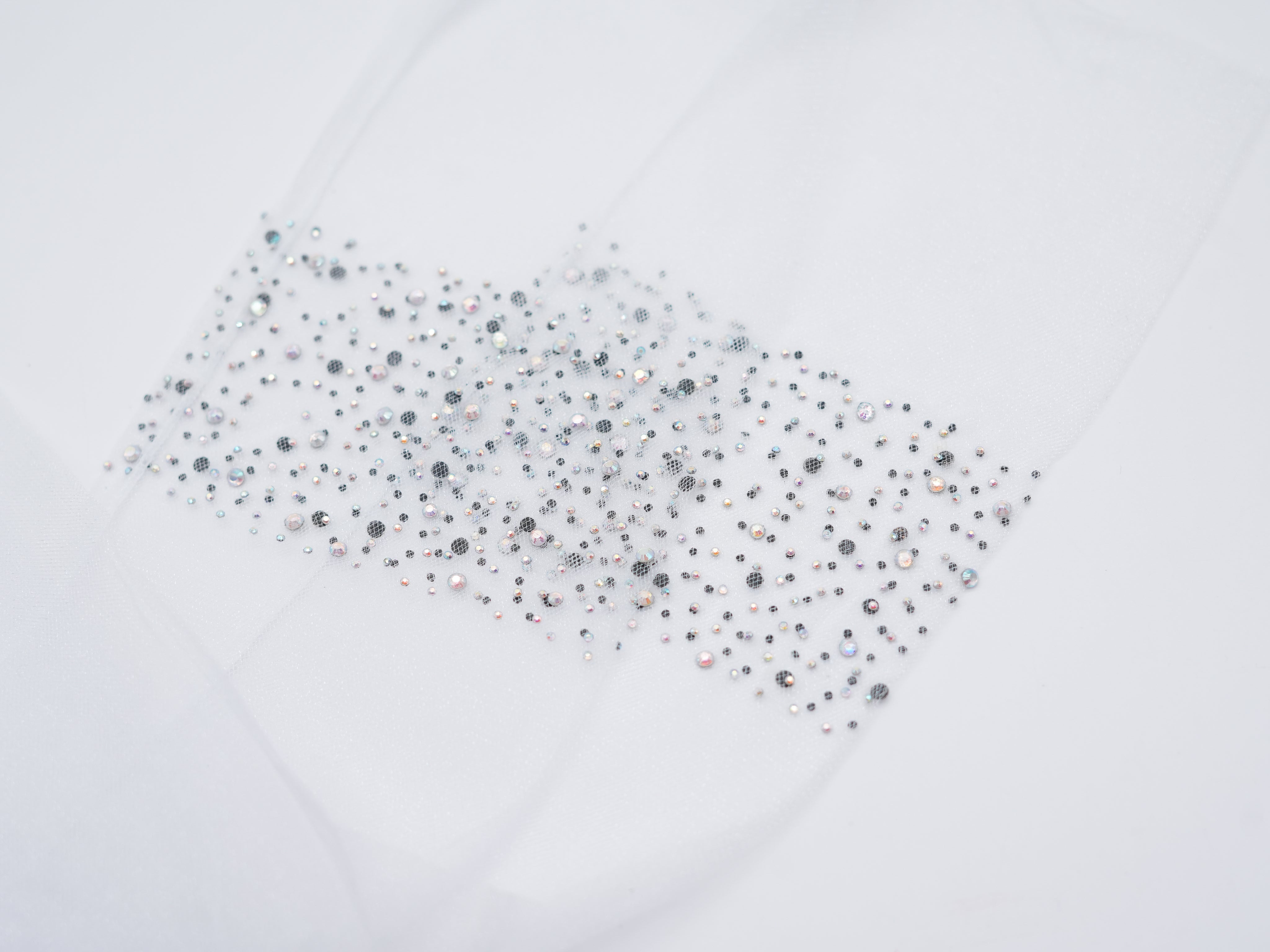 transparente Socken mit Glitzer Akzenten