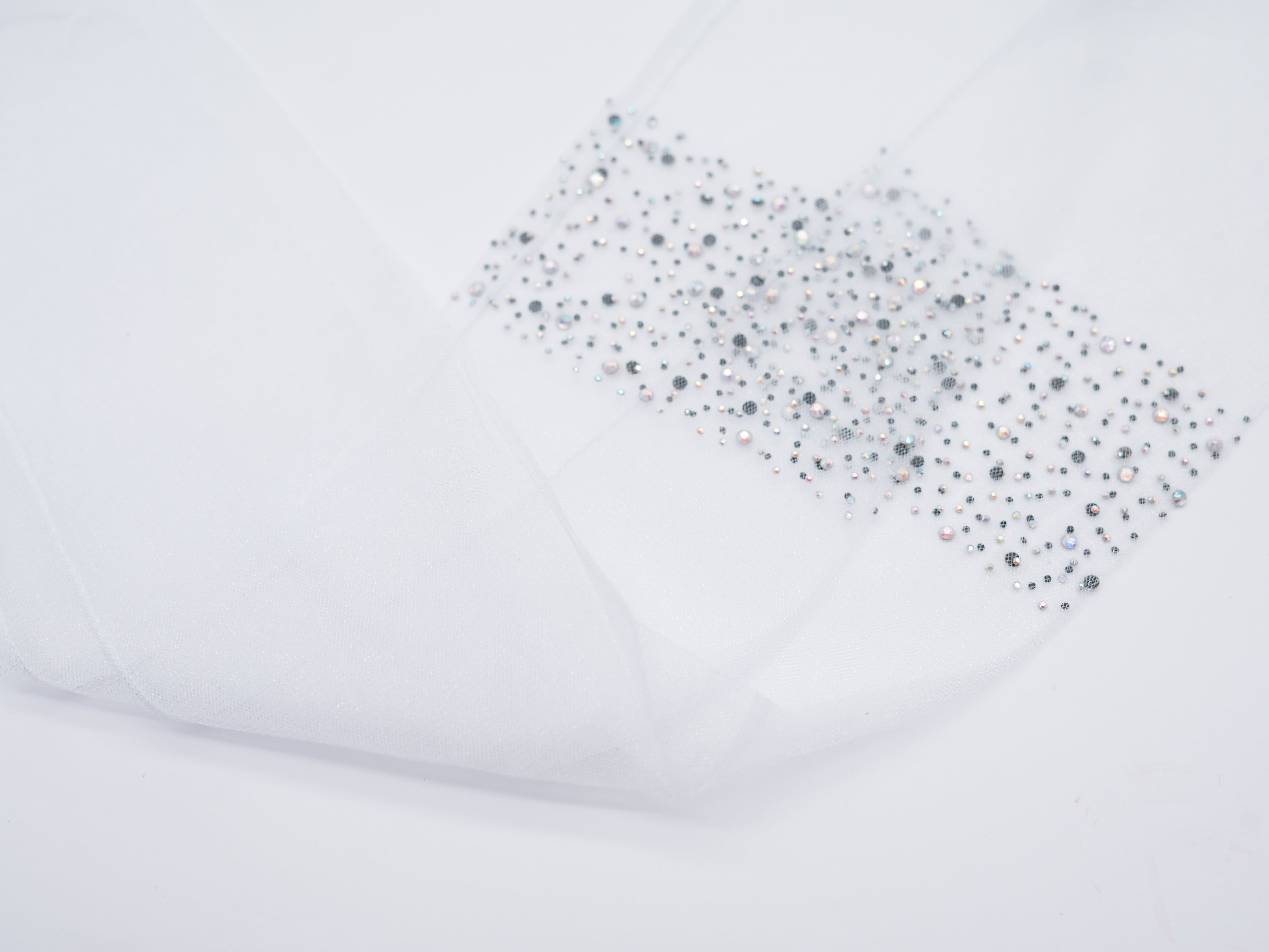 transparente Socken mit Glitzer Akzenten