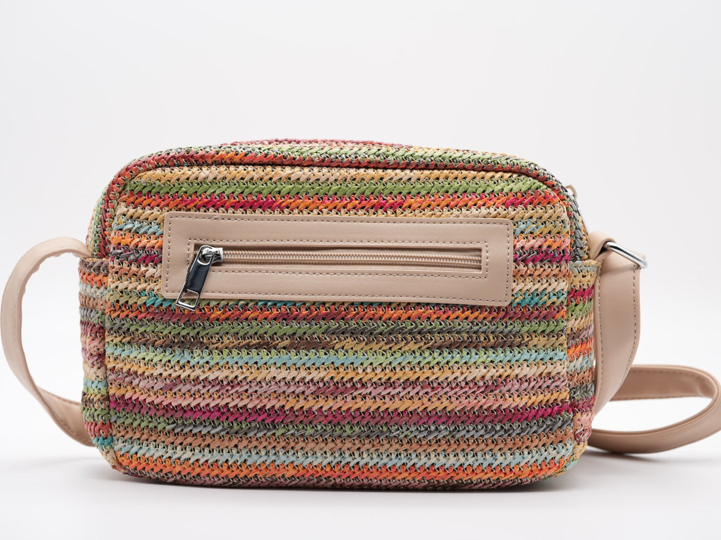 Geflochtene Crossbag, mehrfarbig