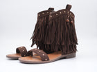 Sandalen mit Fransen