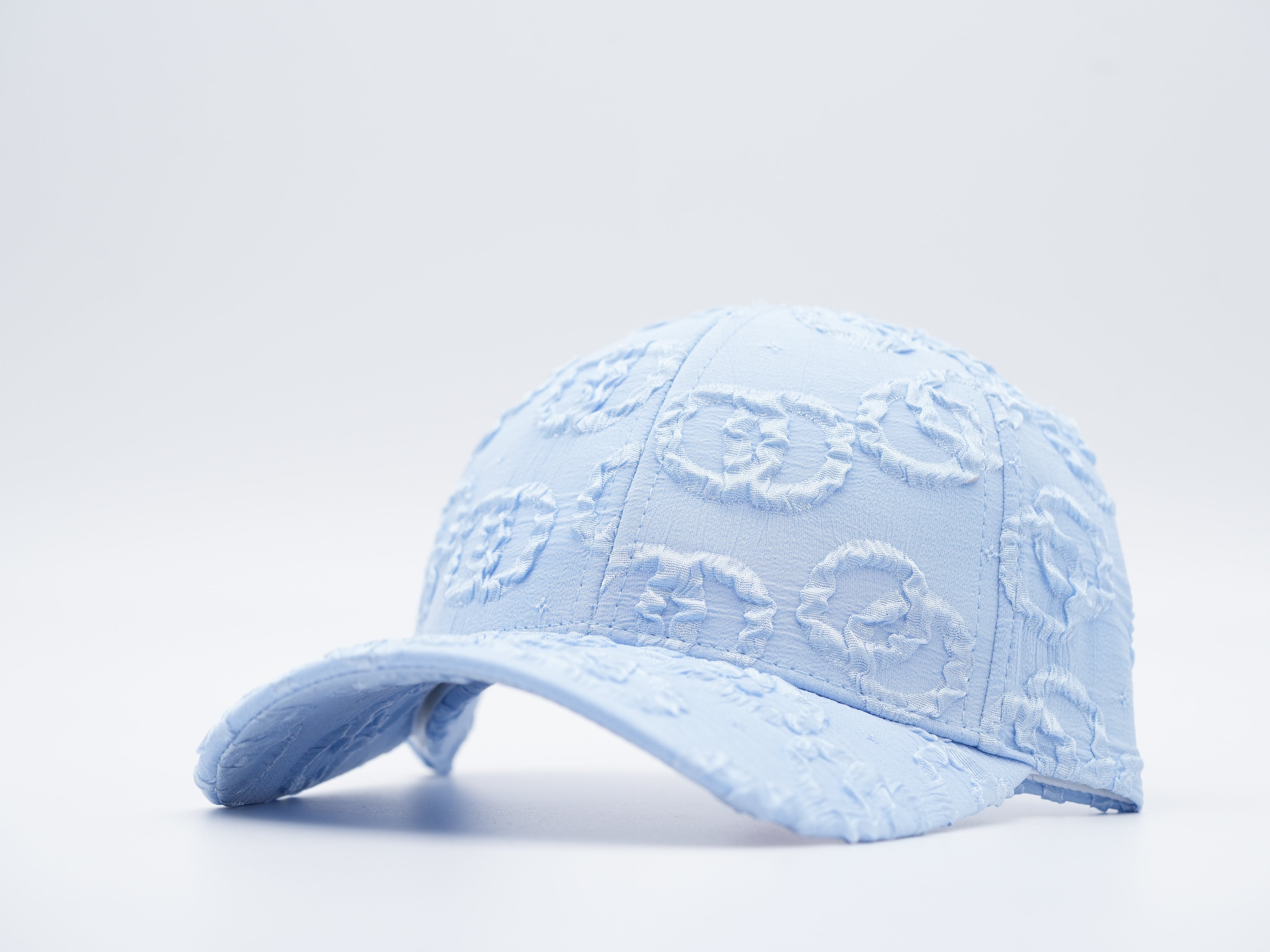 Cap mit geshopptem Textil Blau