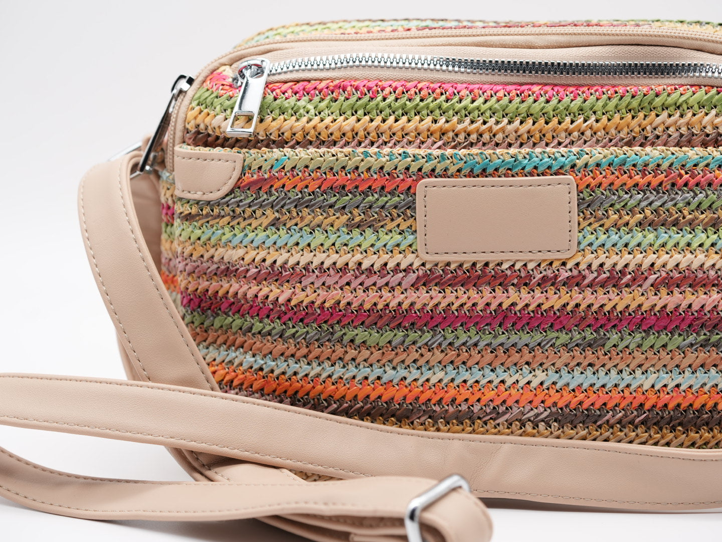 Geflochtene Crossbag, mehrfarbig