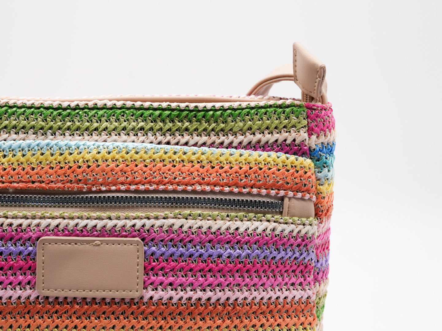 Geflochtene Crossbag mit Fransen Detail