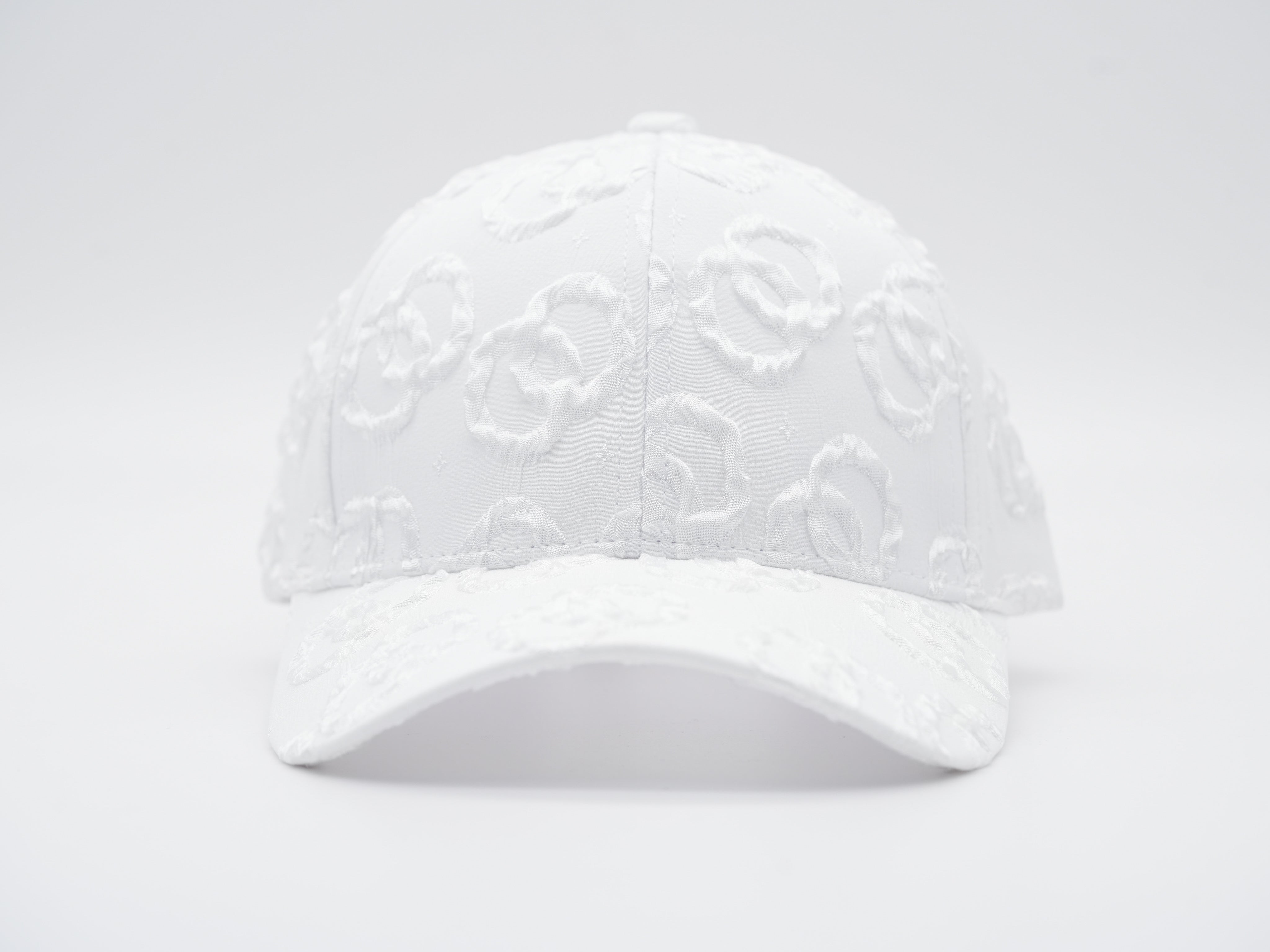 Cap mit geshopptem Textil Weiß