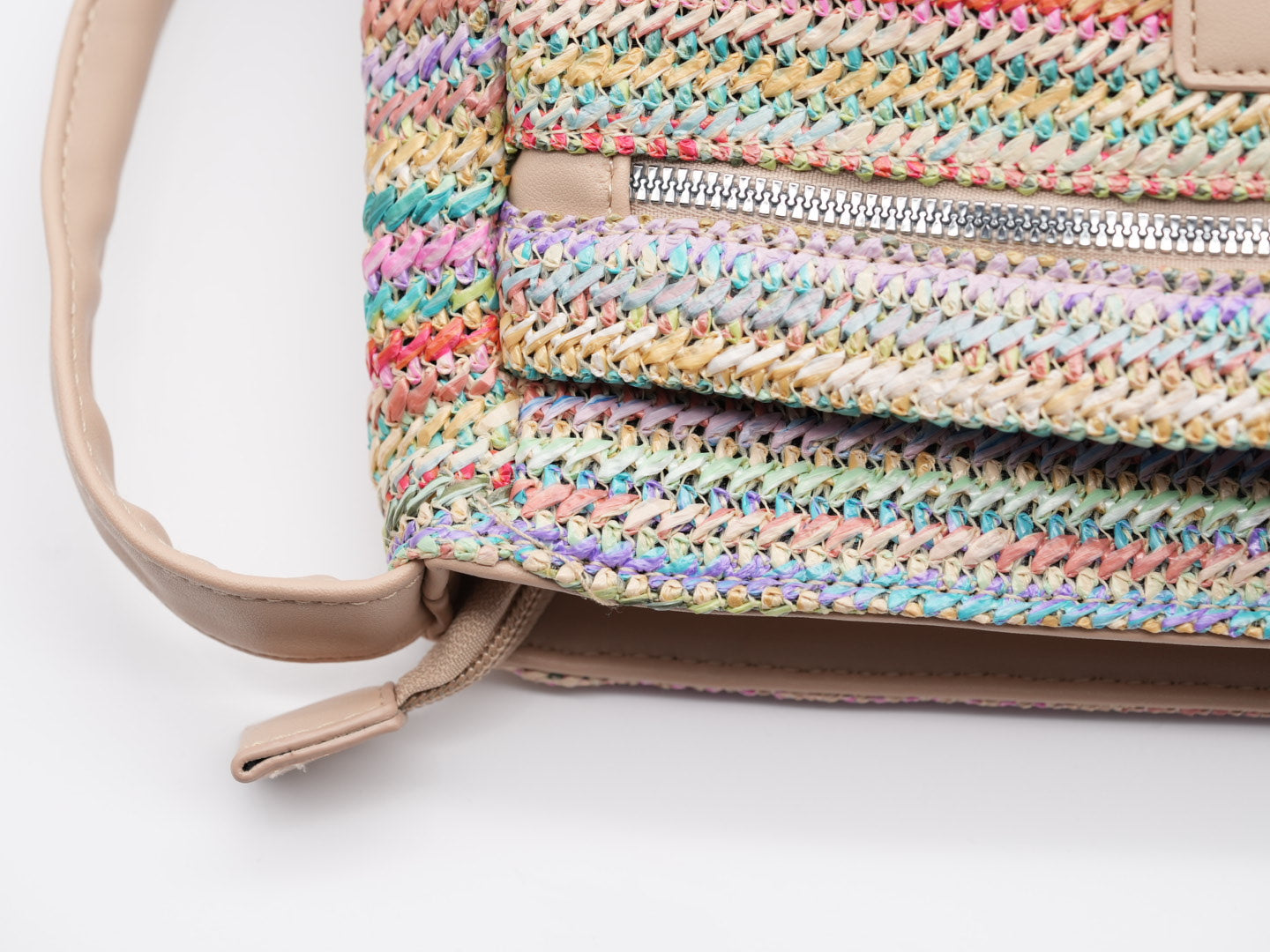 Geflochtene Crossbag mit Fransen Detail