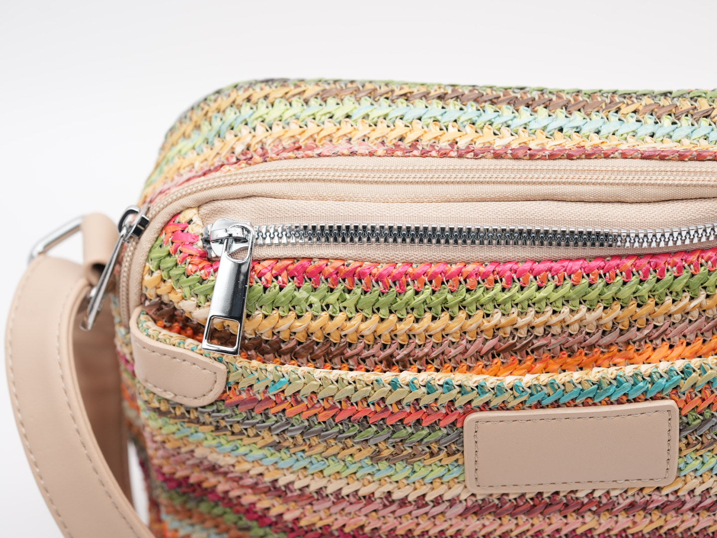 Geflochtene Crossbag, mehrfarbig