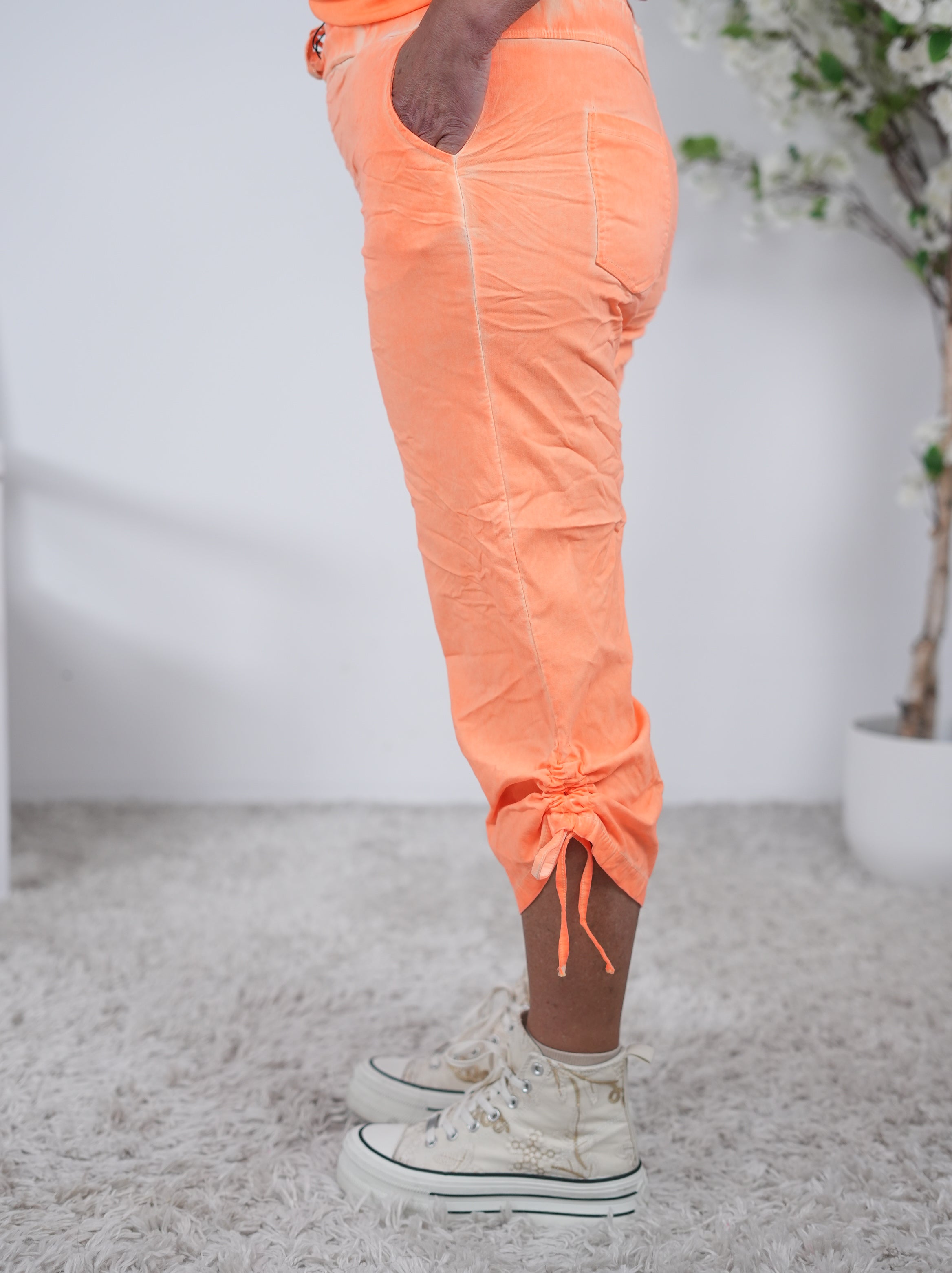 7/8 Jogpant mit Raffung