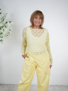 Asymmetrisch geschnittenes Unterzieh Top aus Spitze