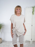 ausgefallenes Shirt mit diagonaler Naht