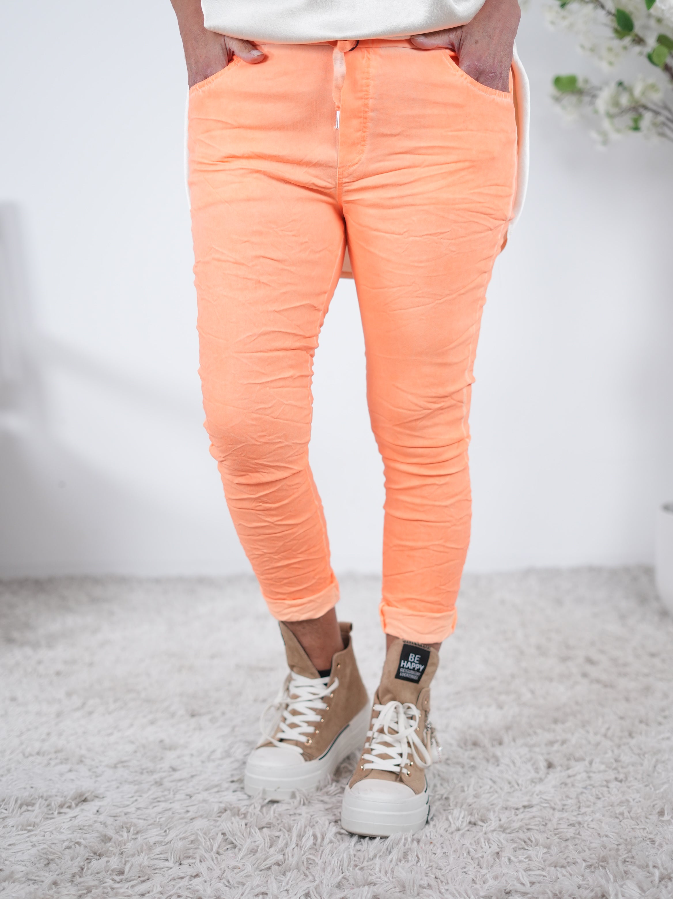 Basic Jogpant in verschiedenen Farben Einheitsgröße (ca Gr. 38-42 44) Neon-Orange