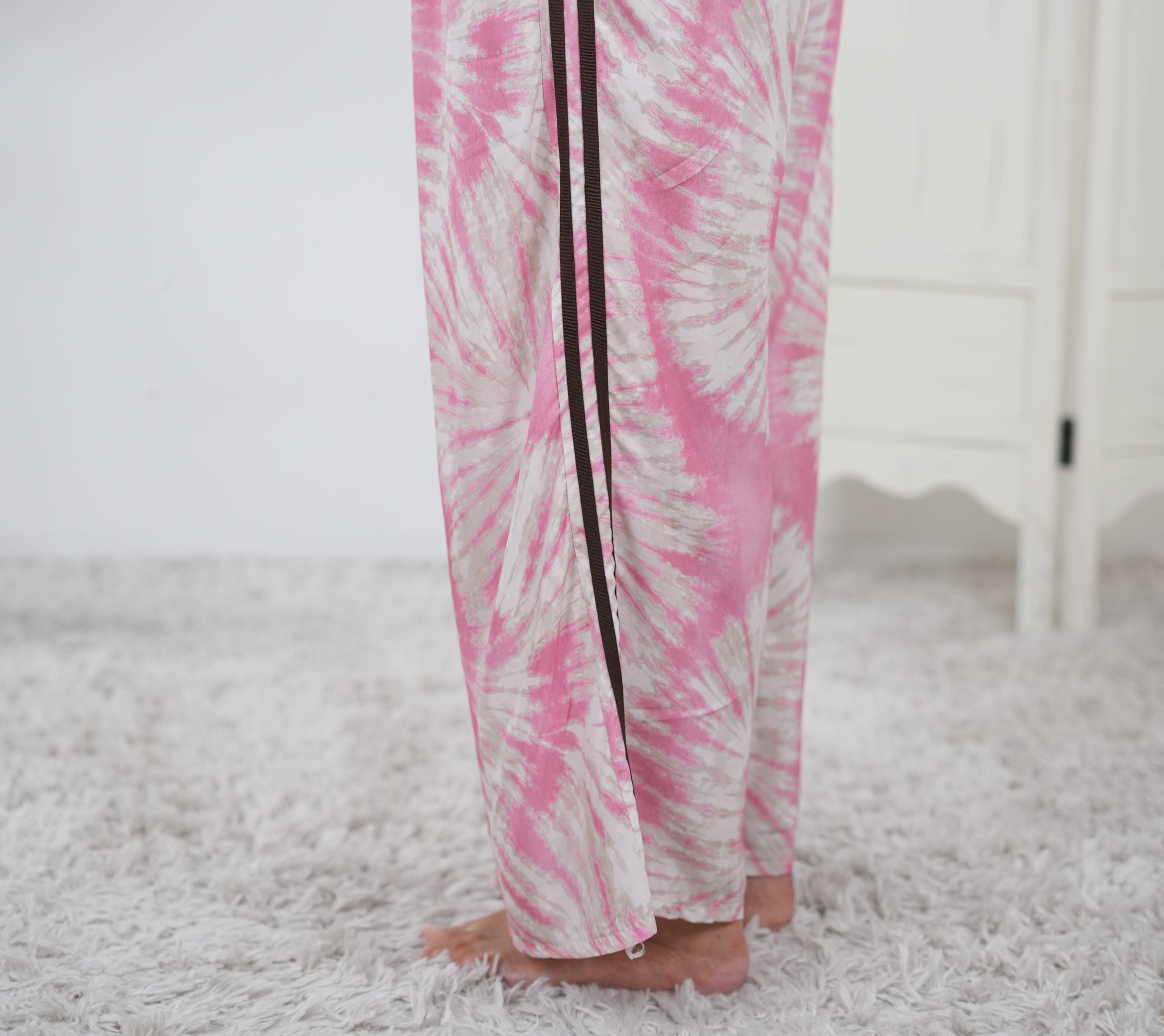 Batik Marlene Hose mit seitlichen Streifen