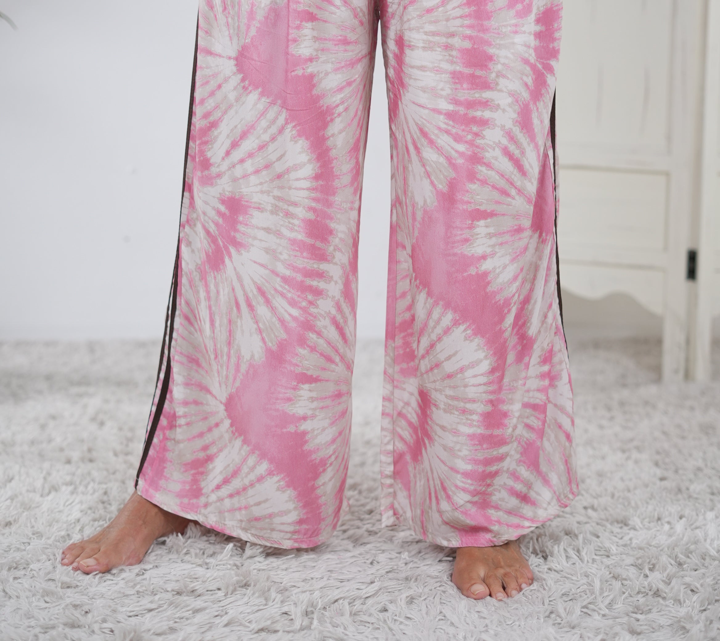 Batik Marlene Hose mit seitlichen Streifen