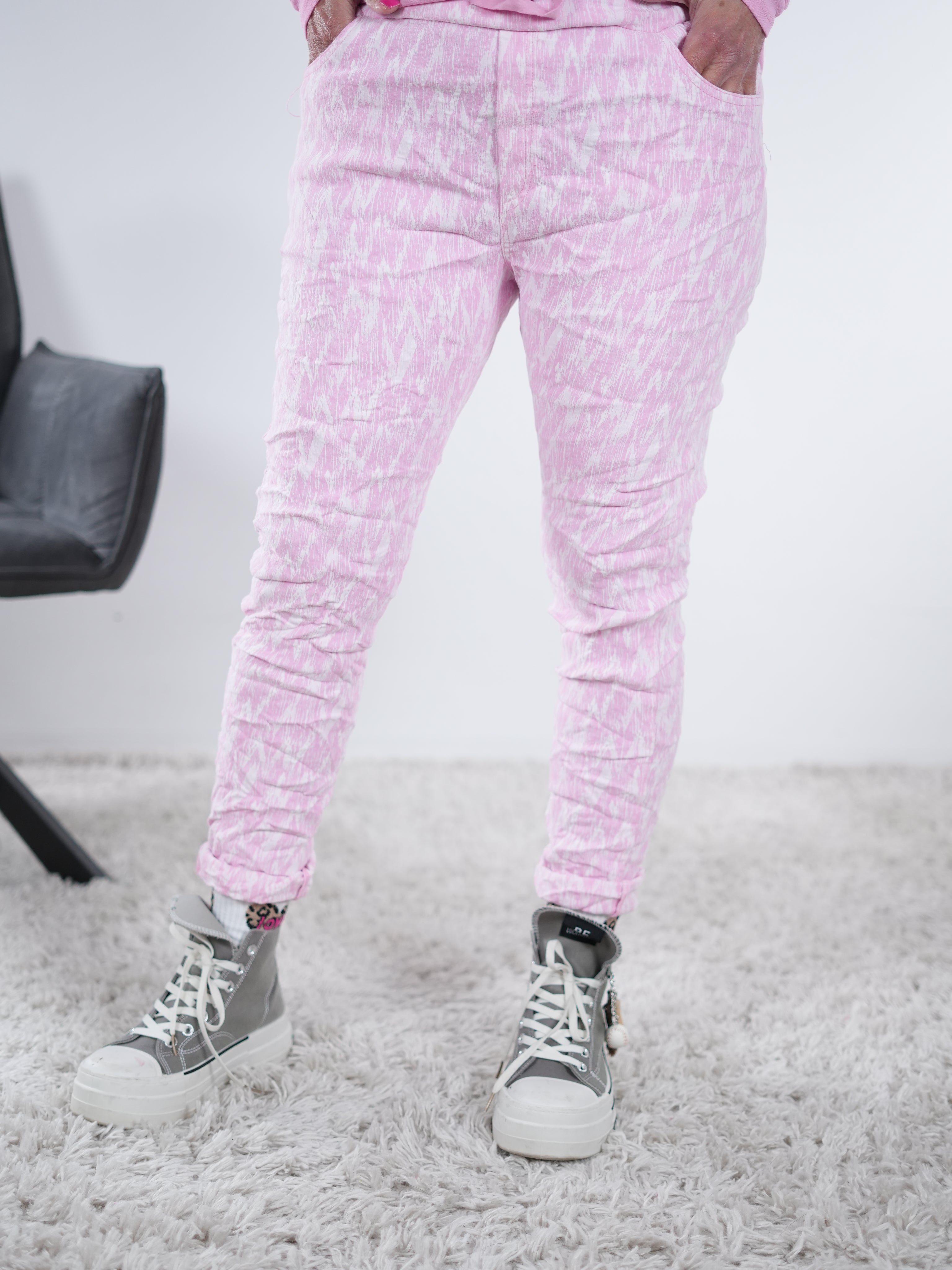 bequeme Jogpant im markantem Design One Size (ca Größe 38-44) Rosa