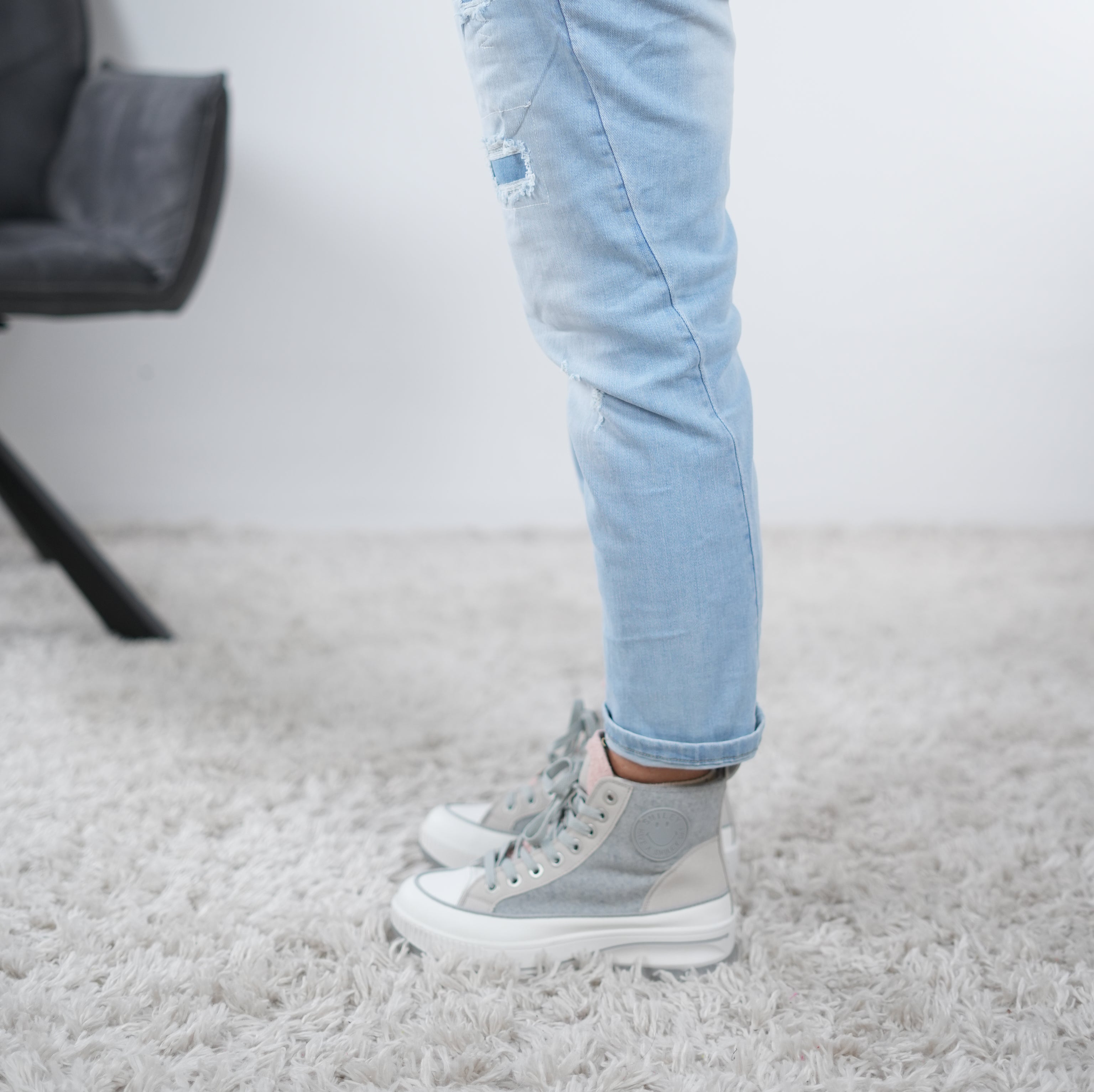 Blue Jeans mit Patch
