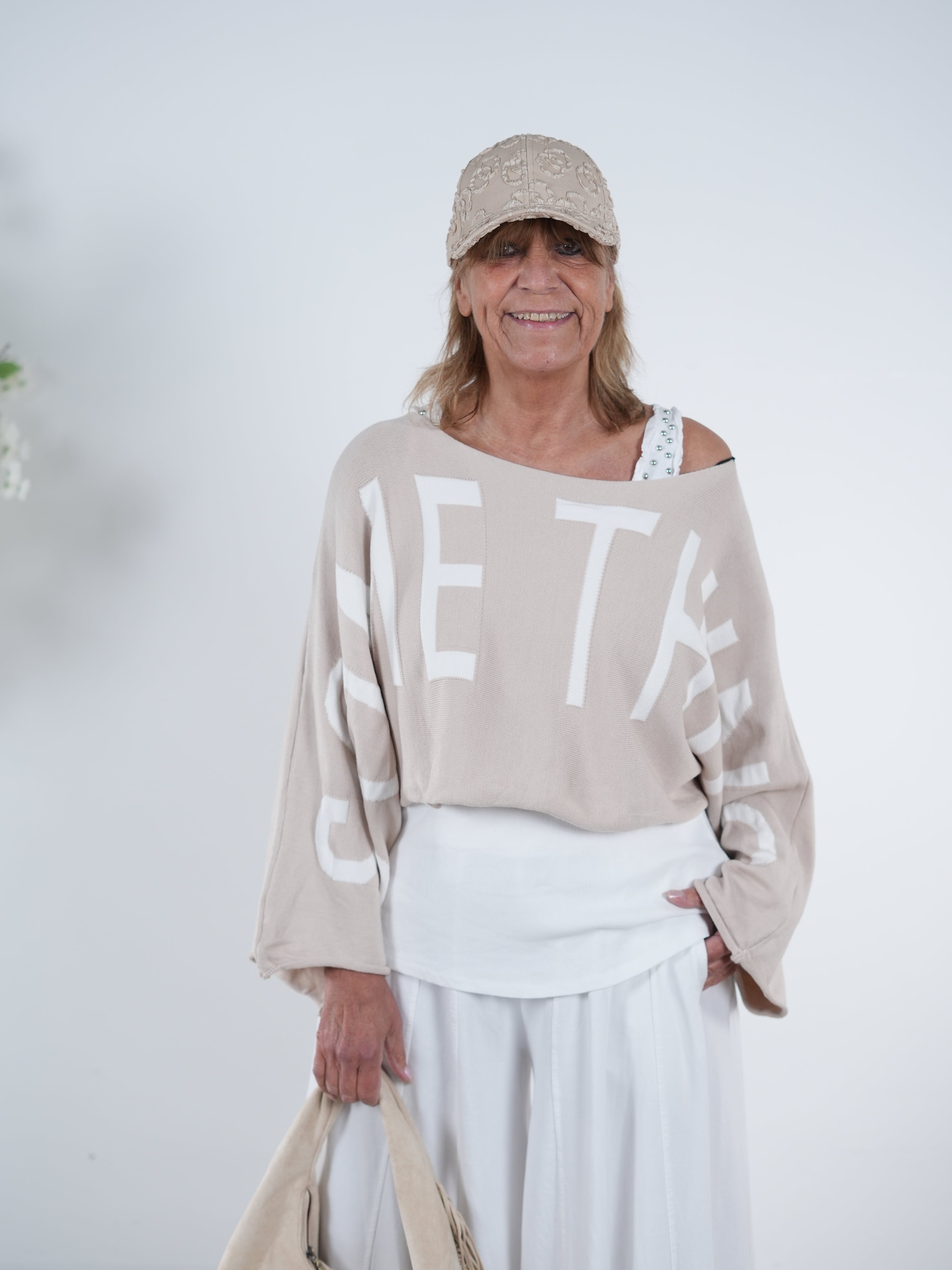 Crop Pulli aus Strick