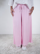 Elegante Plissee Hose mit elastischem Bundchen