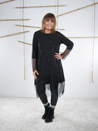 Glitzerndes Kleid mit Spitze