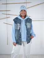 Aufwendige Jeans Weste