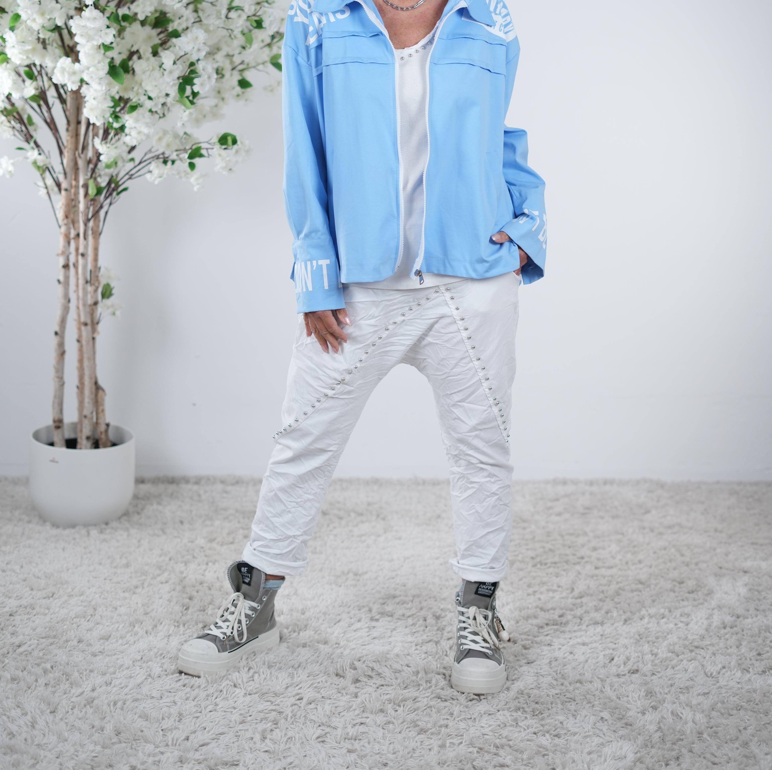 lässige Jacke mit Print