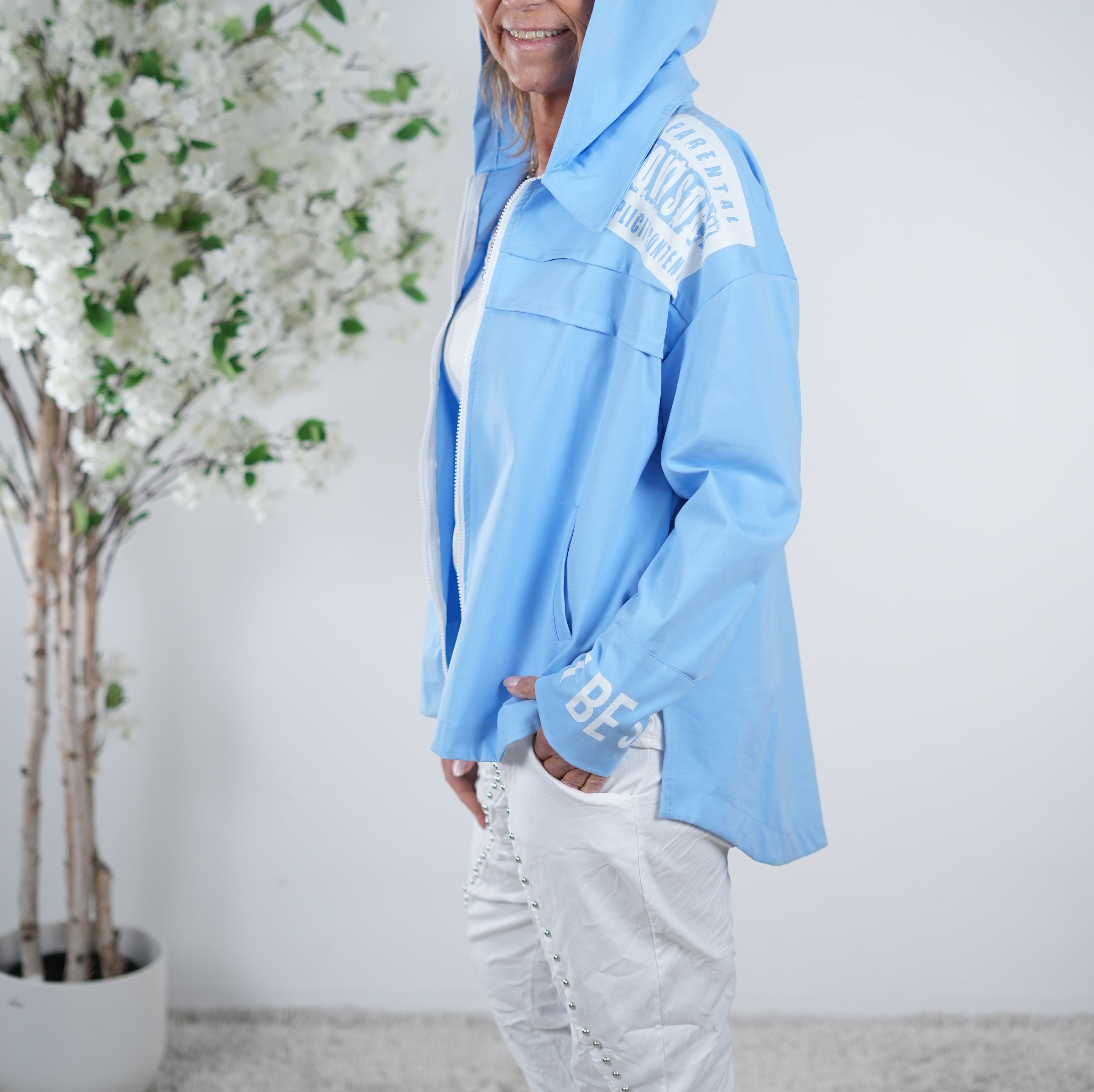 lässige Jacke mit Print