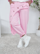 lässige Pants mit Ösen verziert