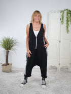 lässiger Jumper mit seitlichen Streifen