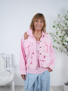 leichte Jeans Jacke im destroyed Look