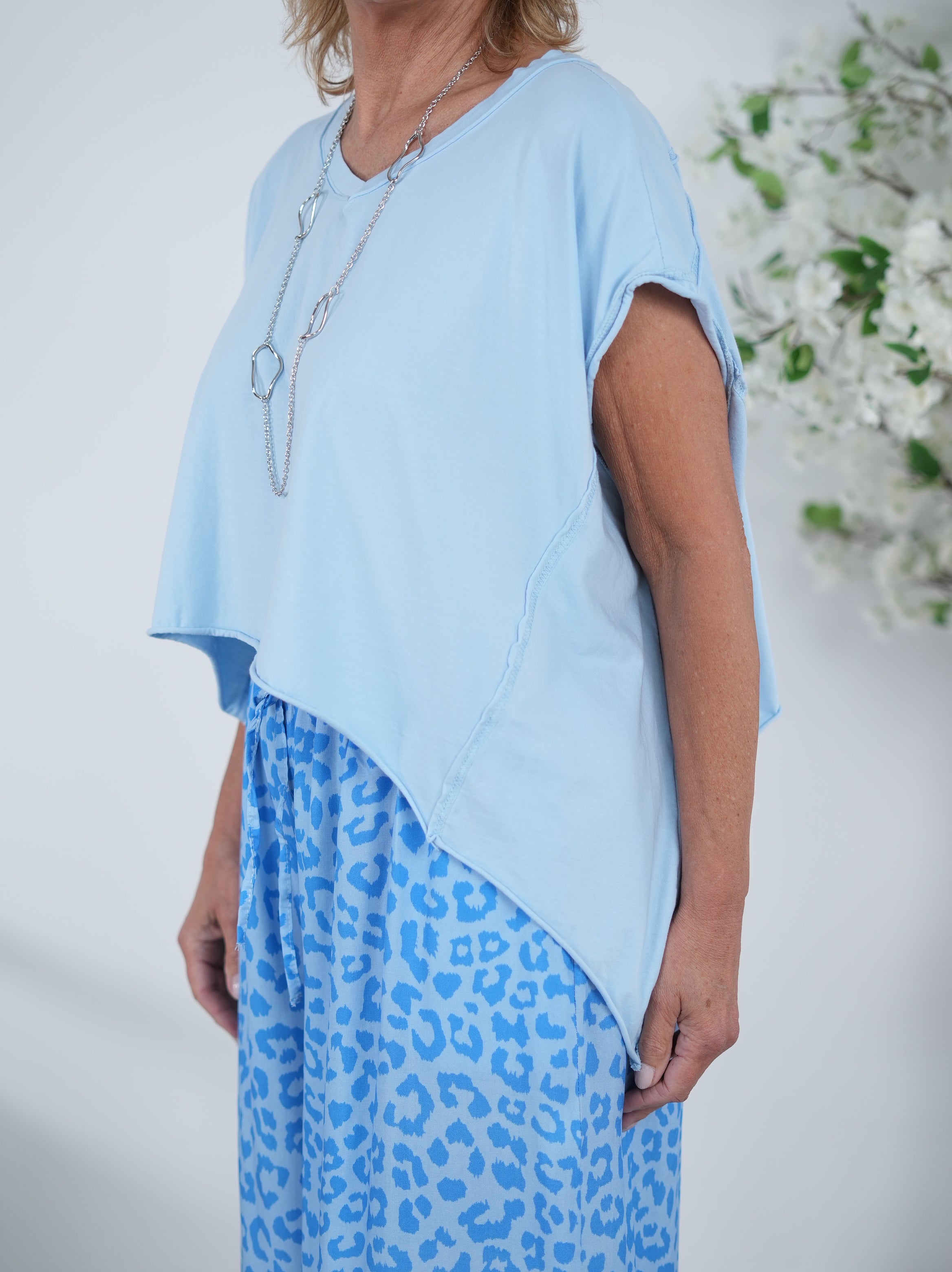 leichter Poncho, unifarben