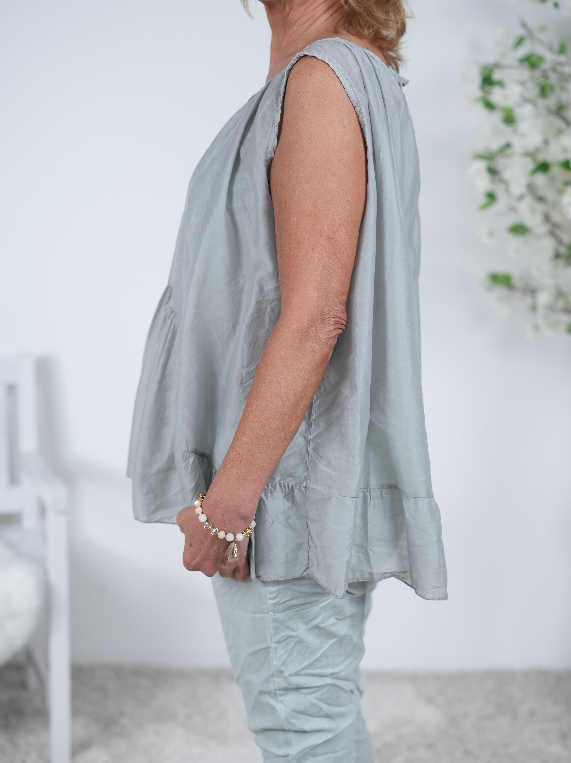leichtes Top im Seiden Look