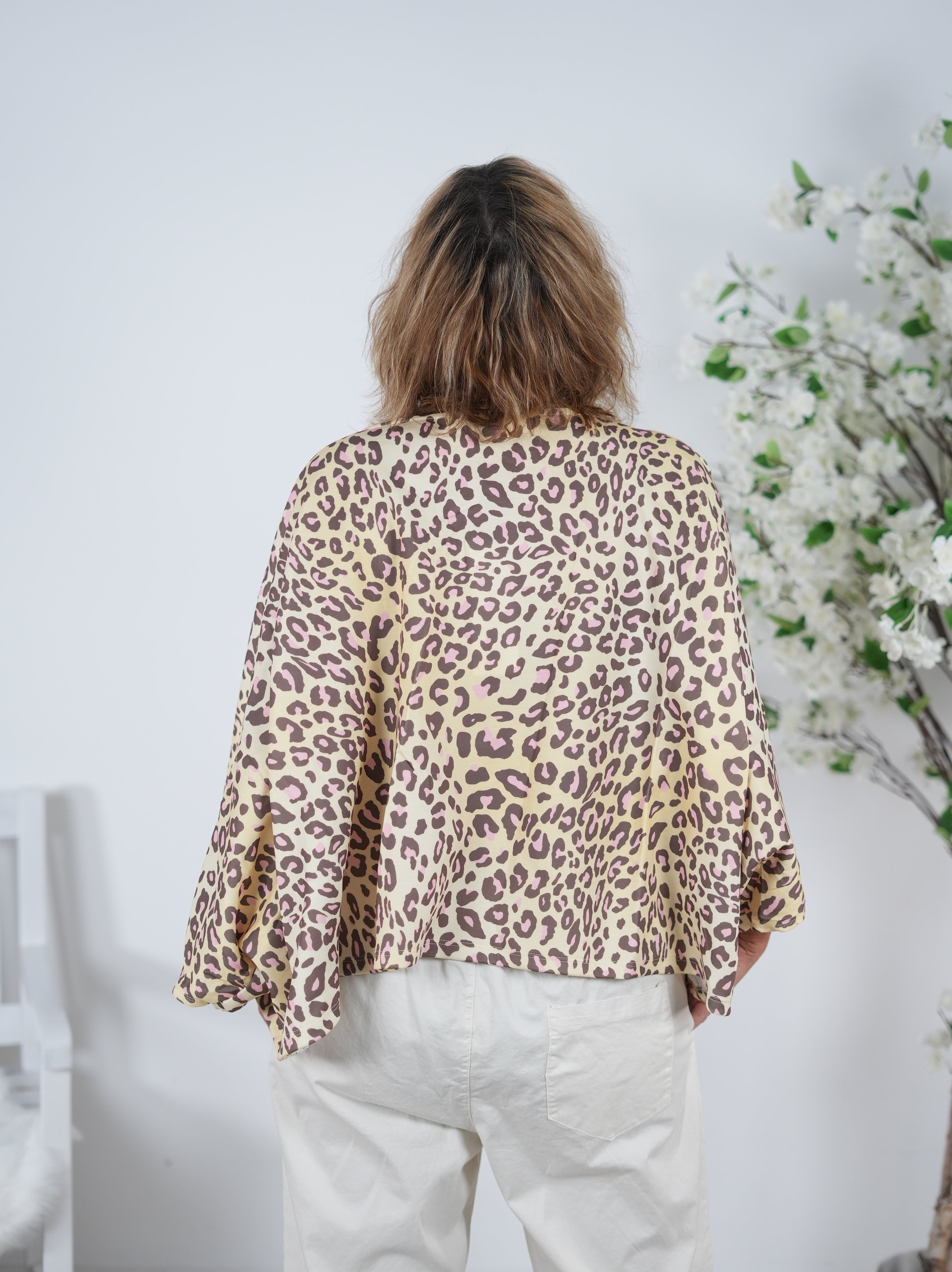 Leo Poncho mit Smile Print
