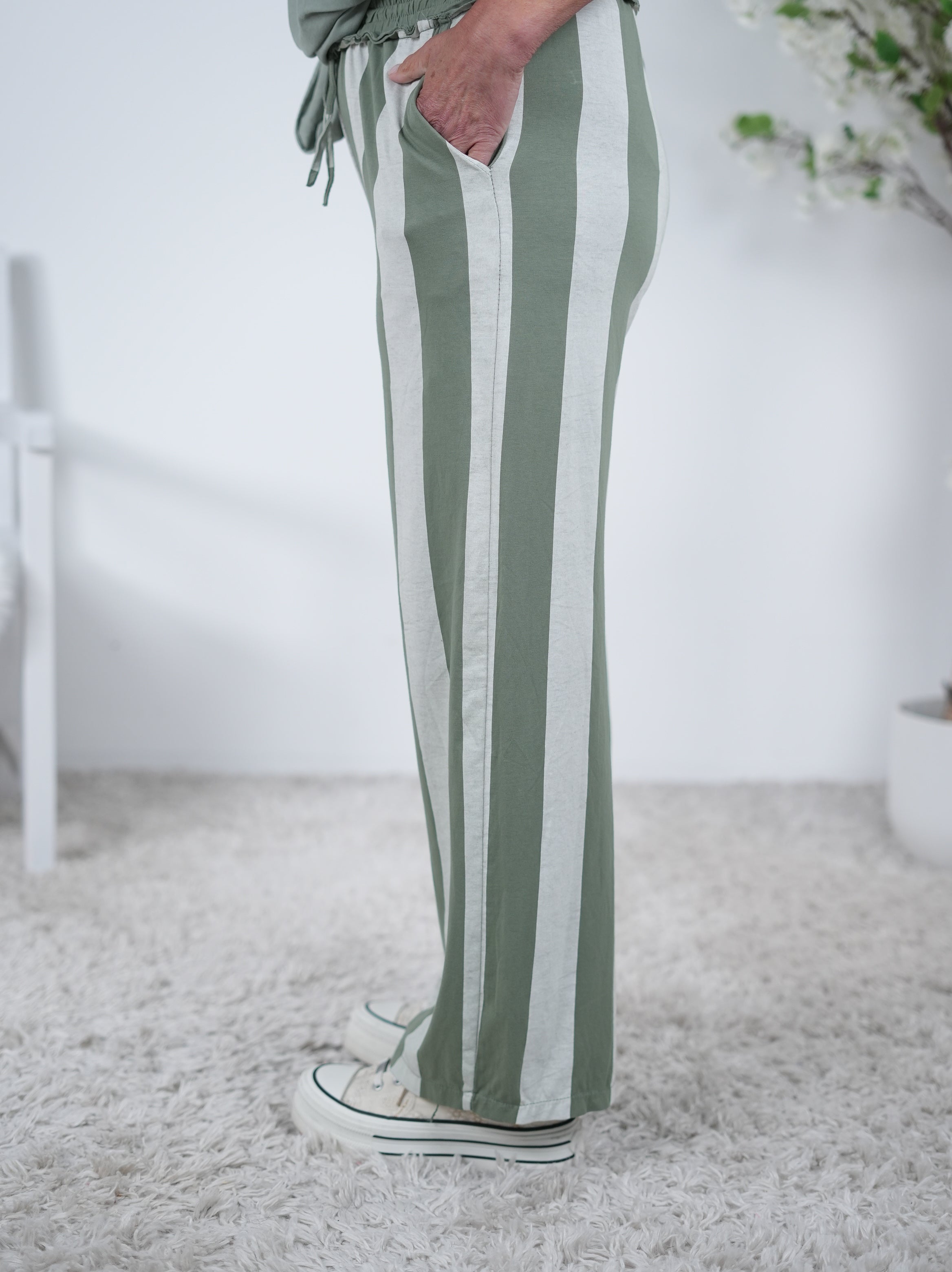 Marlene Hose mit Blockstreifen