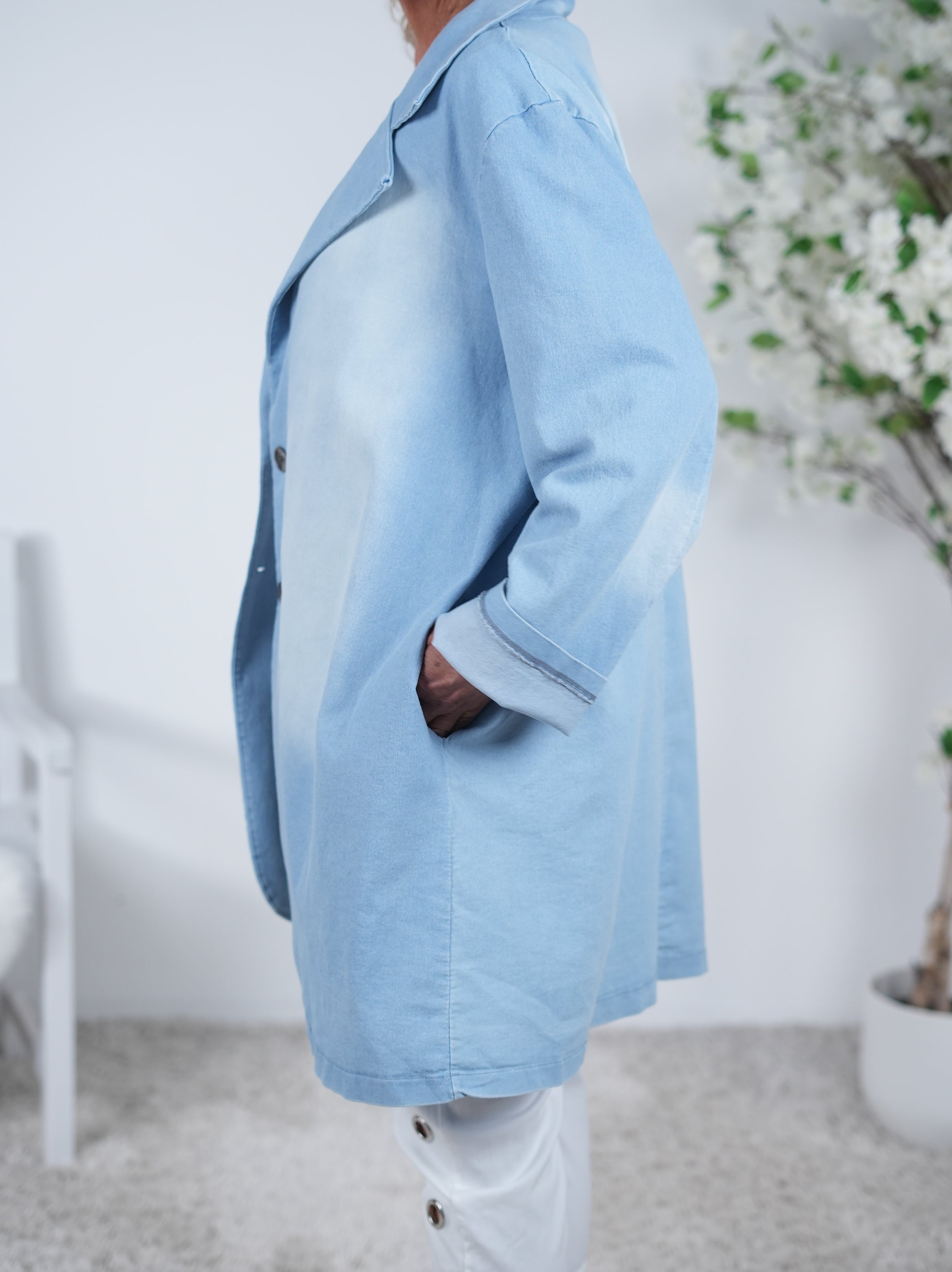 oversize Blazer im Jeans Look