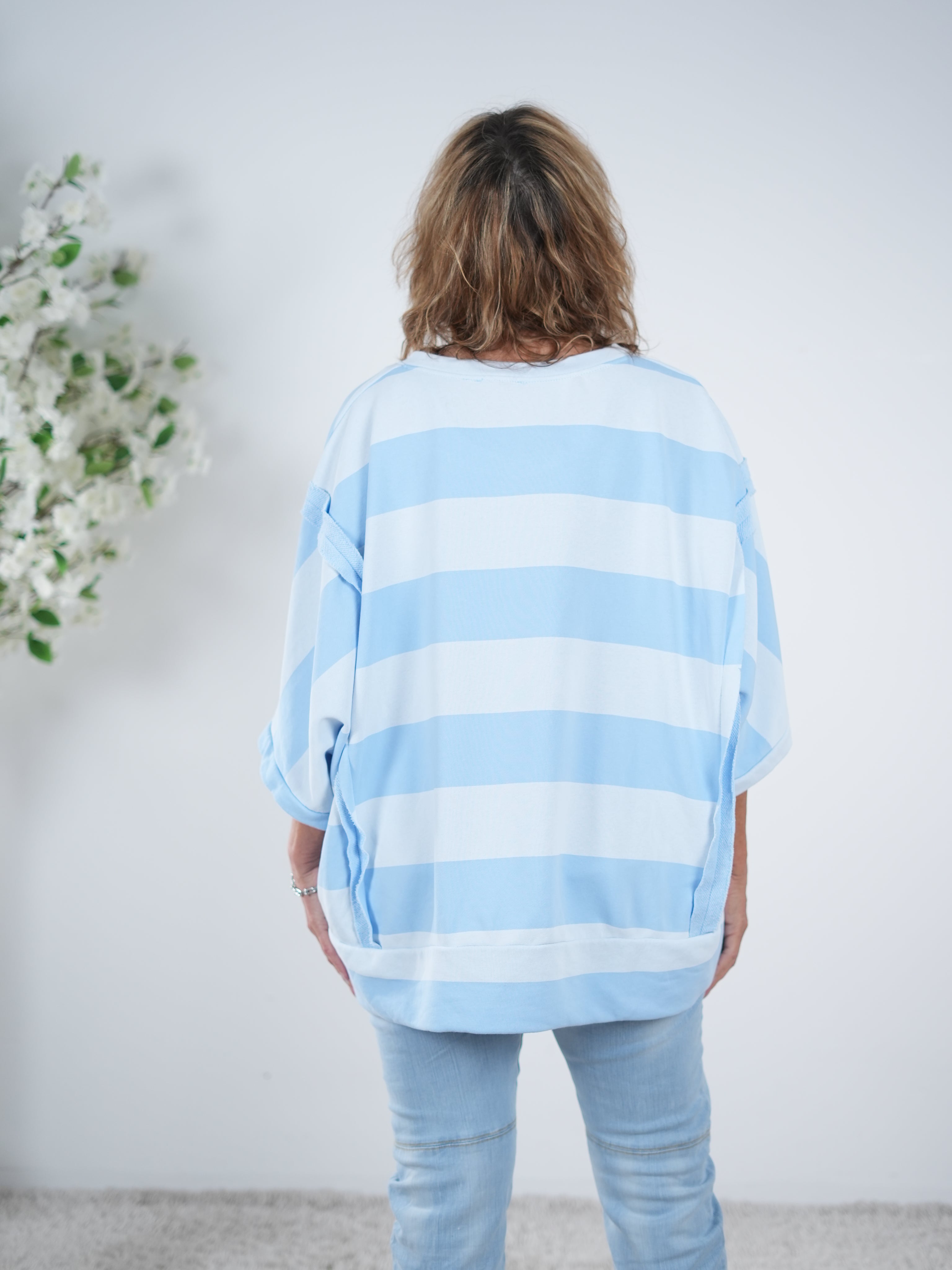 oversized Sweaty im Streifen Design