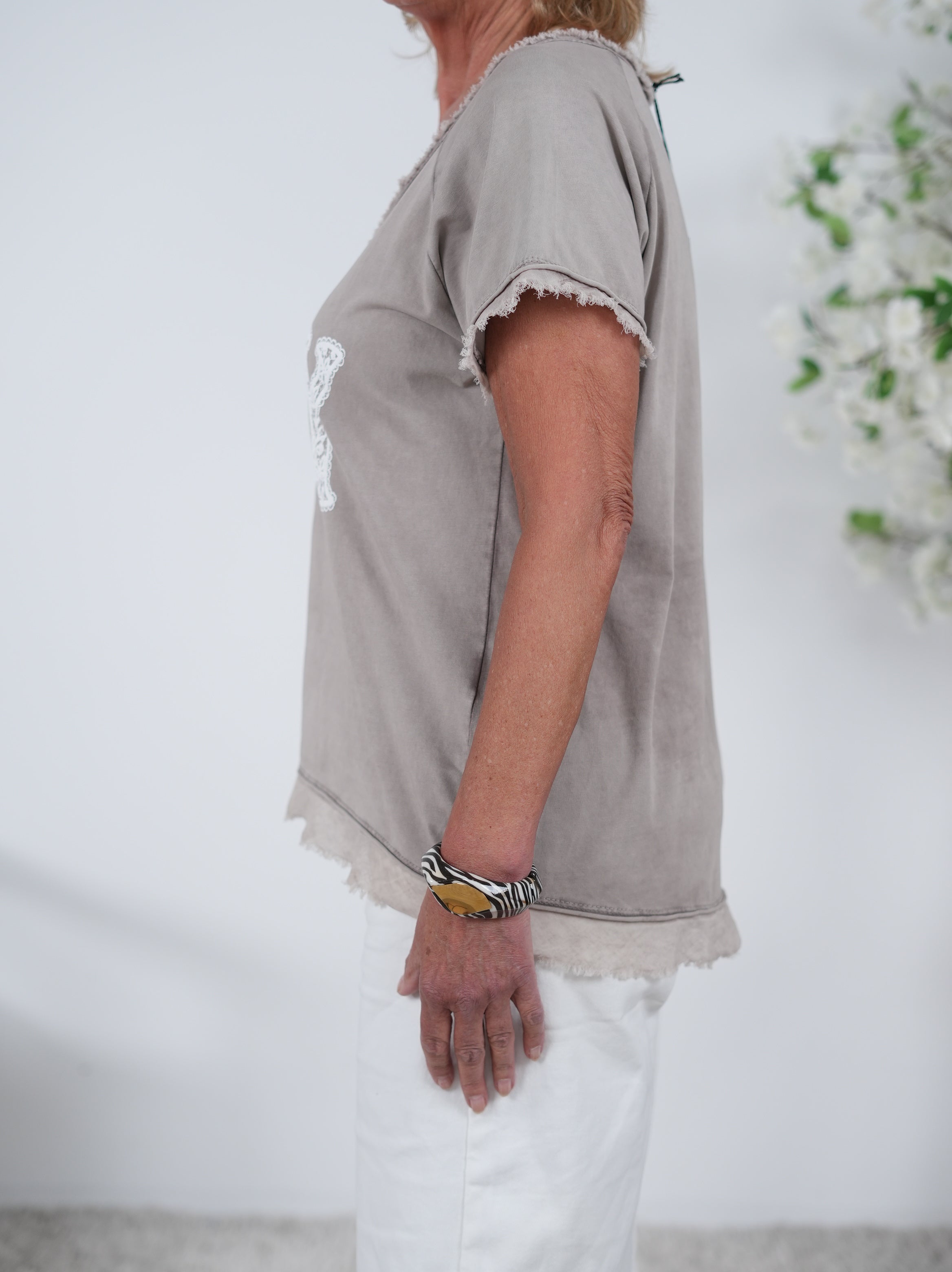 Shirt mit Schriftzug "City"