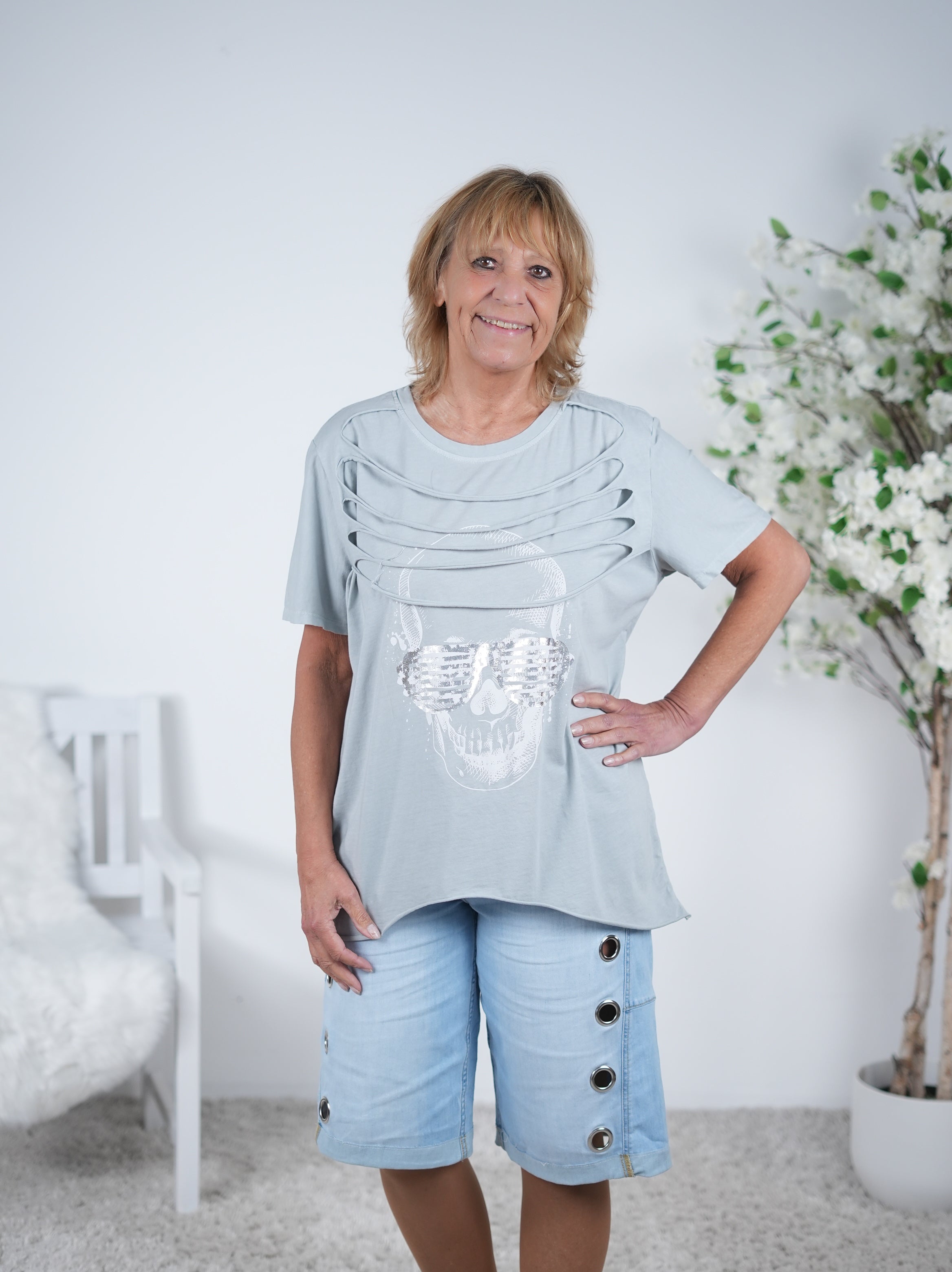 Shirt mit Skull Print