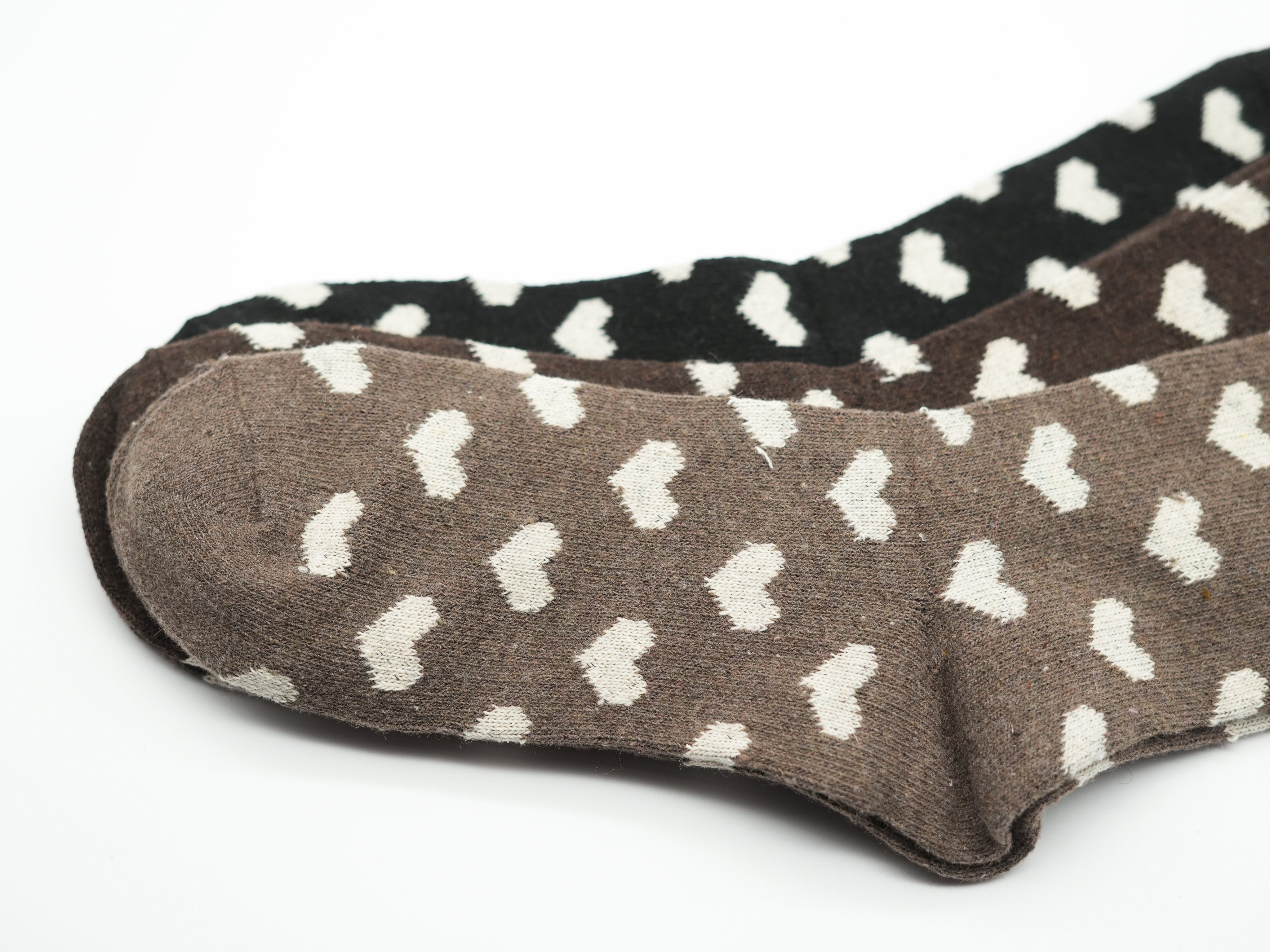 Süße Socken in Einheitsgröße für Damen. Detailaufnahme des Materials.