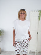 sportliches Shirt mit Schulterpolster