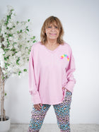 Sweaty mit V-Ausschnitt und