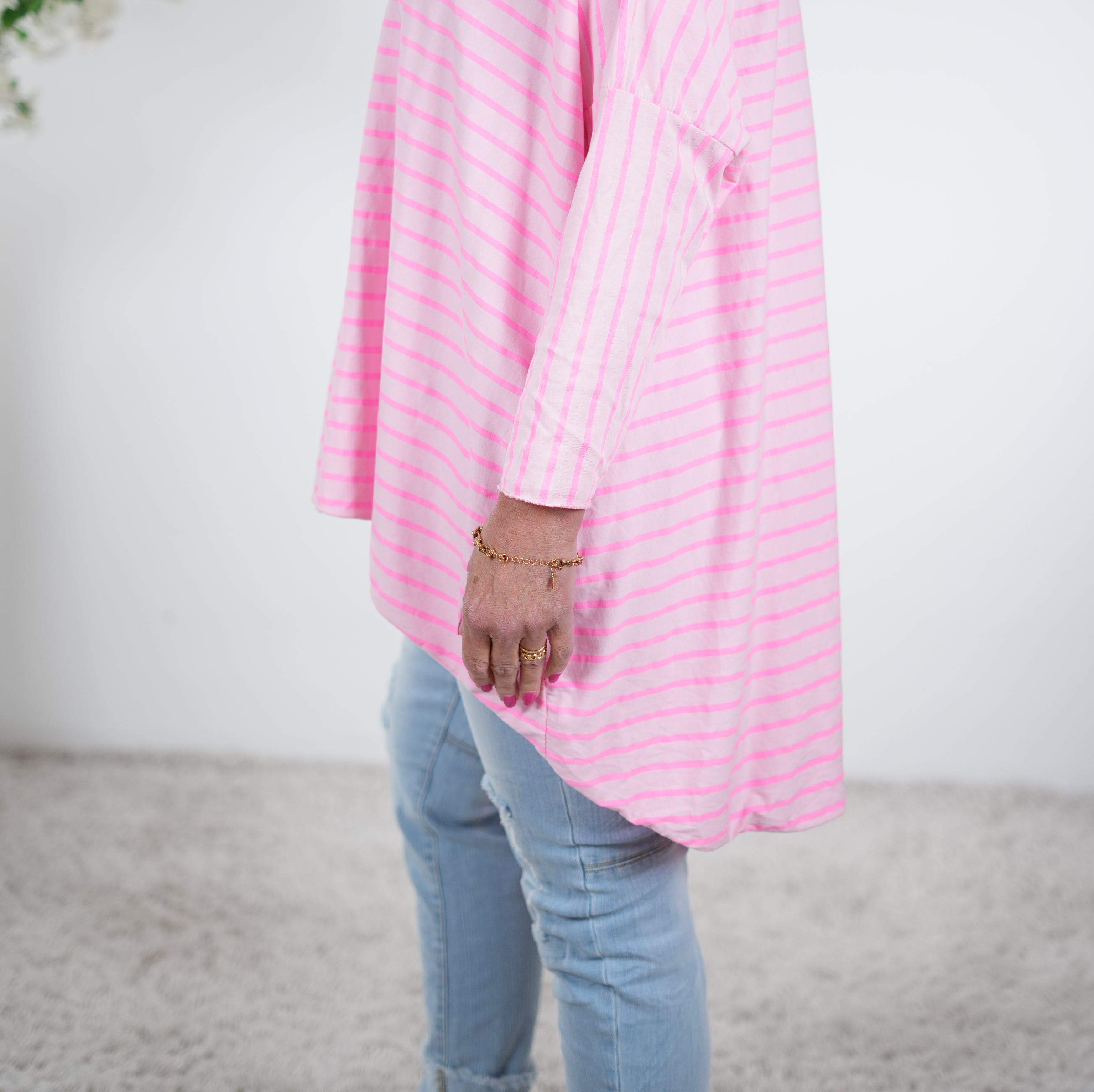 Vokuhila Shirt, langarm