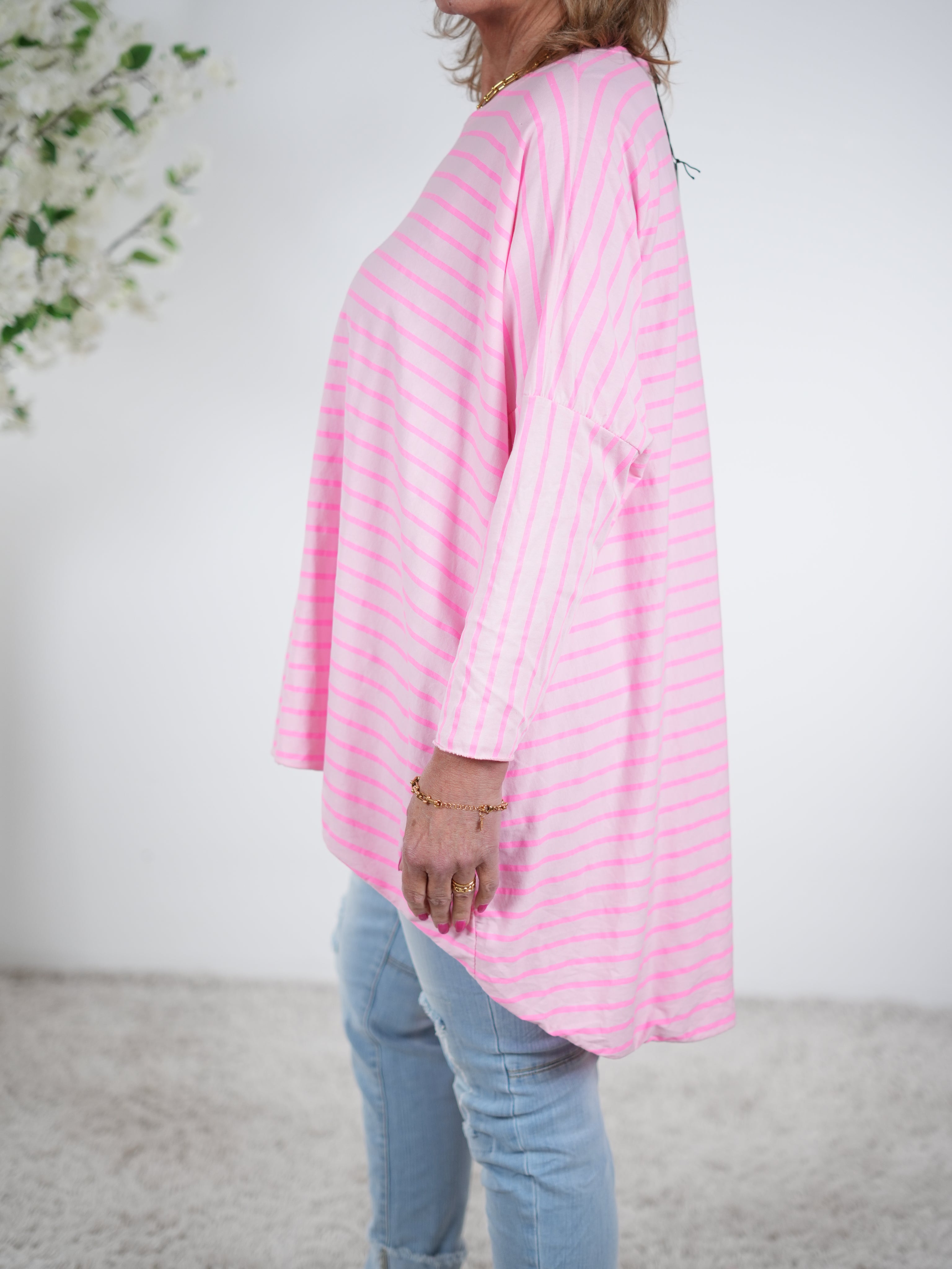 Vokuhila Shirt, langarm