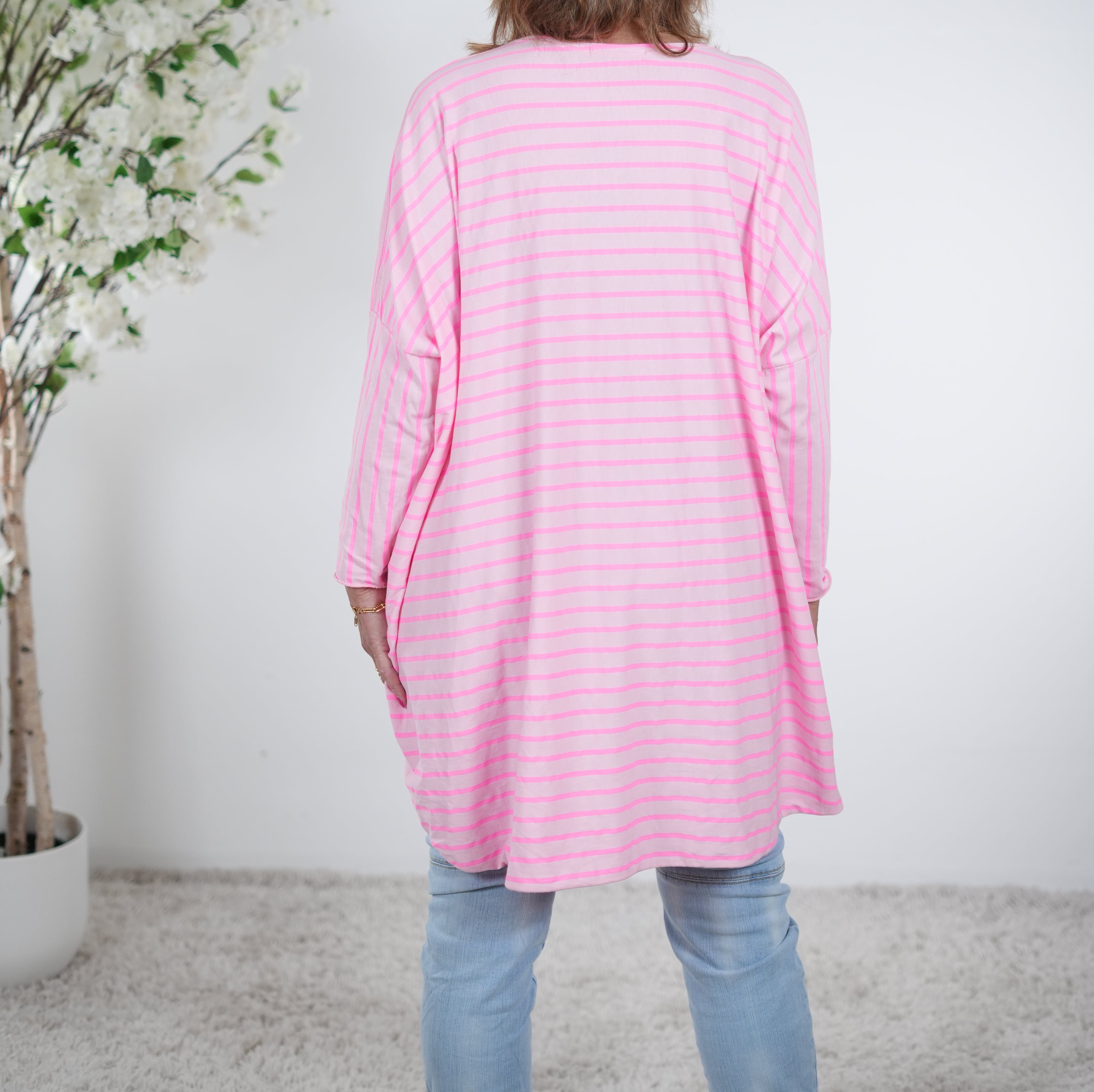 Vokuhila Shirt, langarm