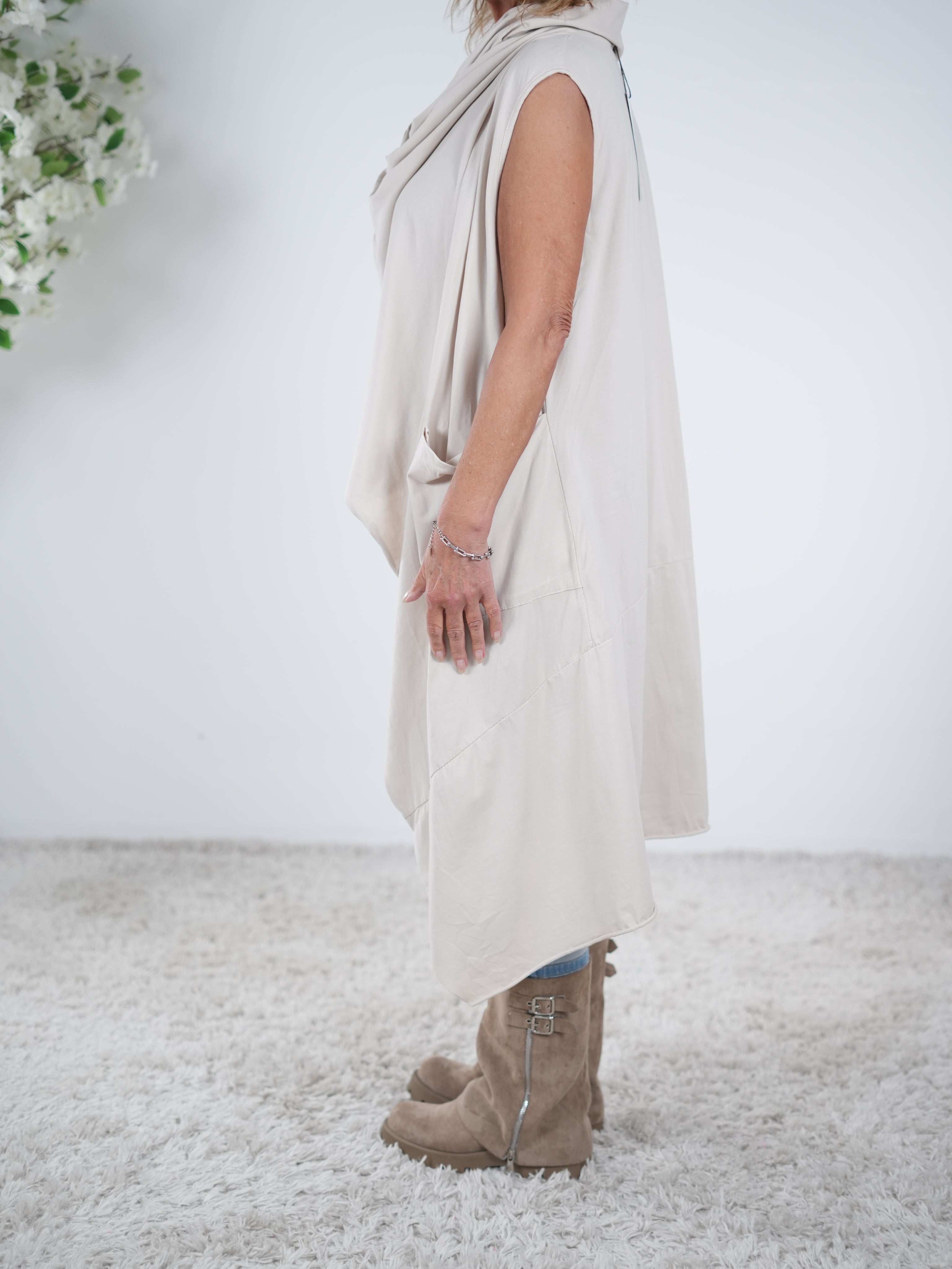 Weste mit Schalkragen