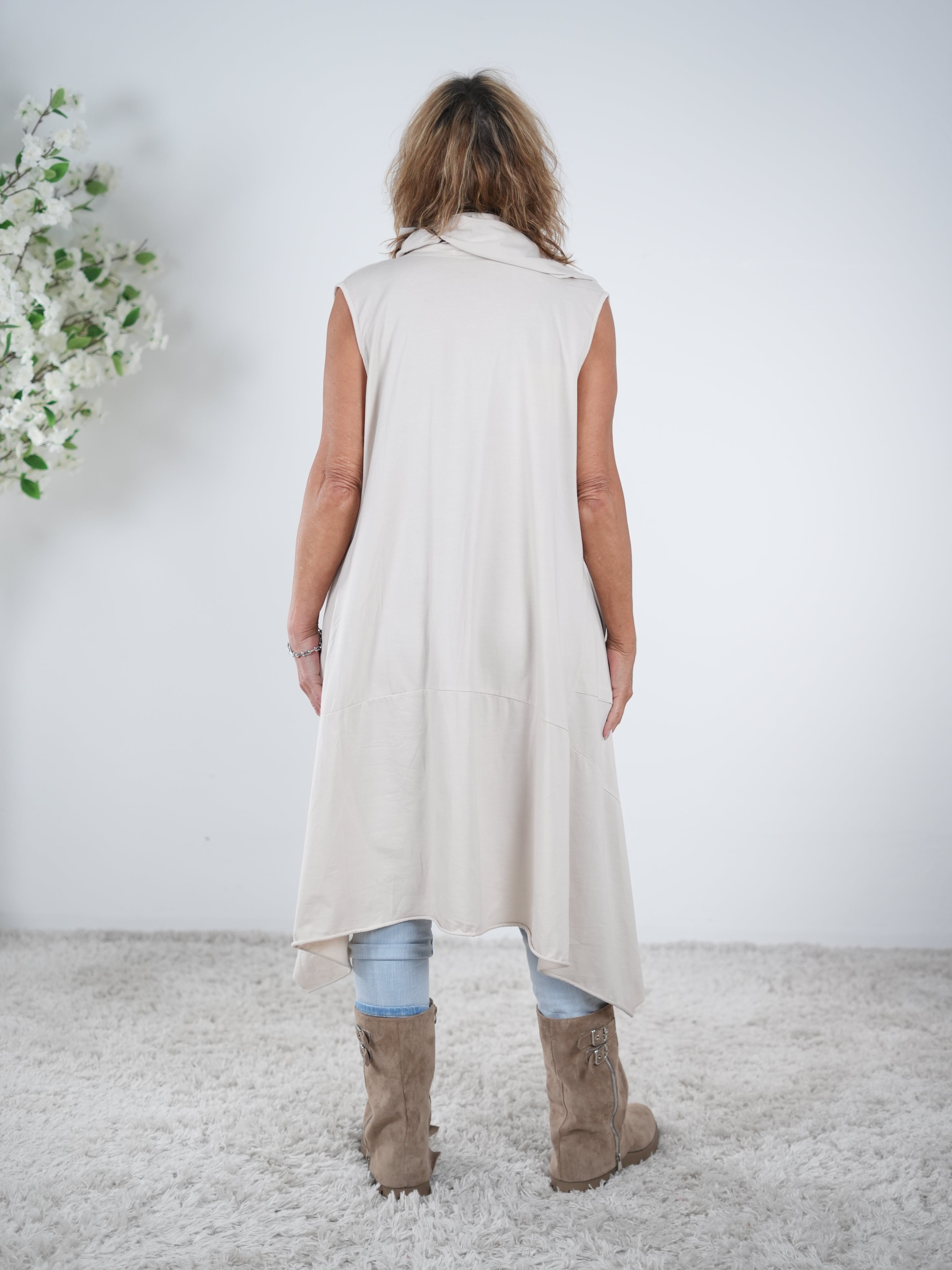 Weste mit Schalkragen